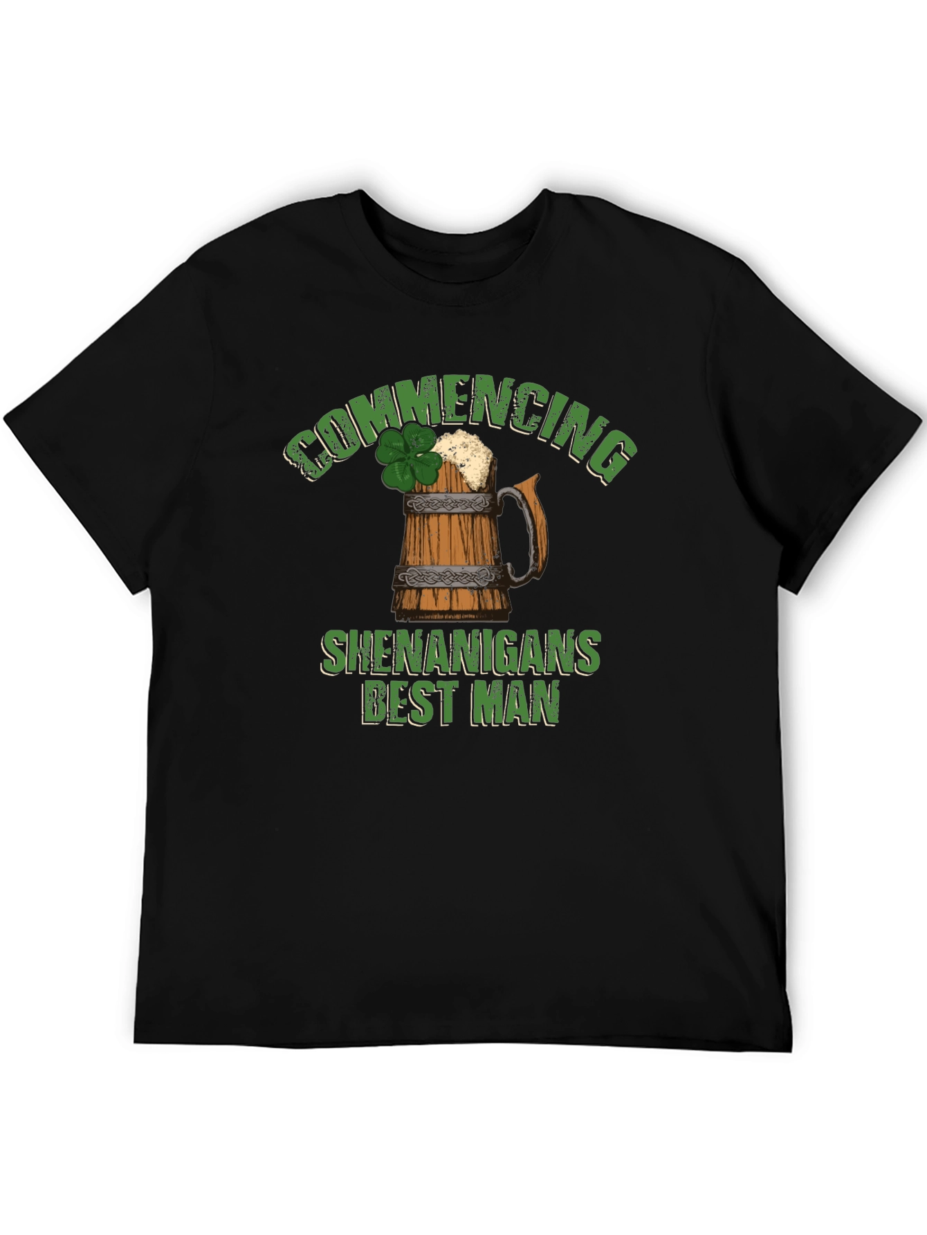 Commencing Shenanigans Best Man St. Patricks Day T-Shirt