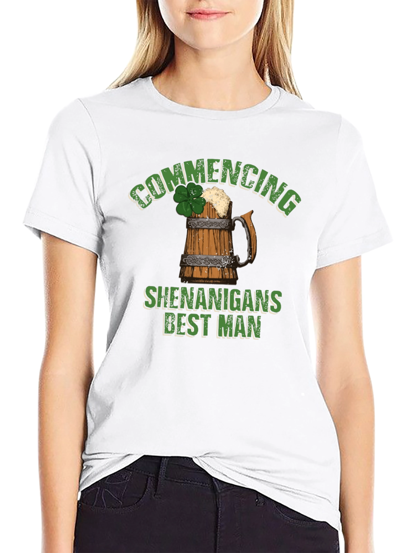 Commencing Shenanigans Best Man St. Patricks Day T-Shirt