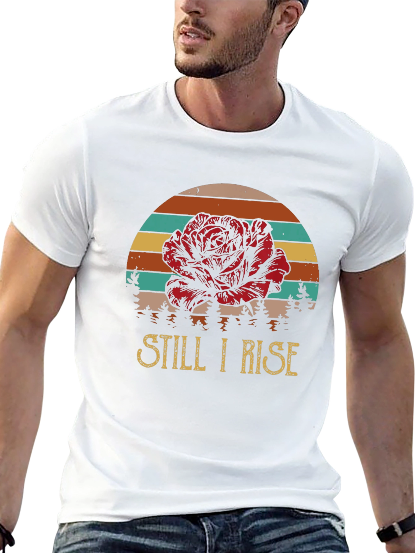 Still I Rise Rose Graphic T-Shirt