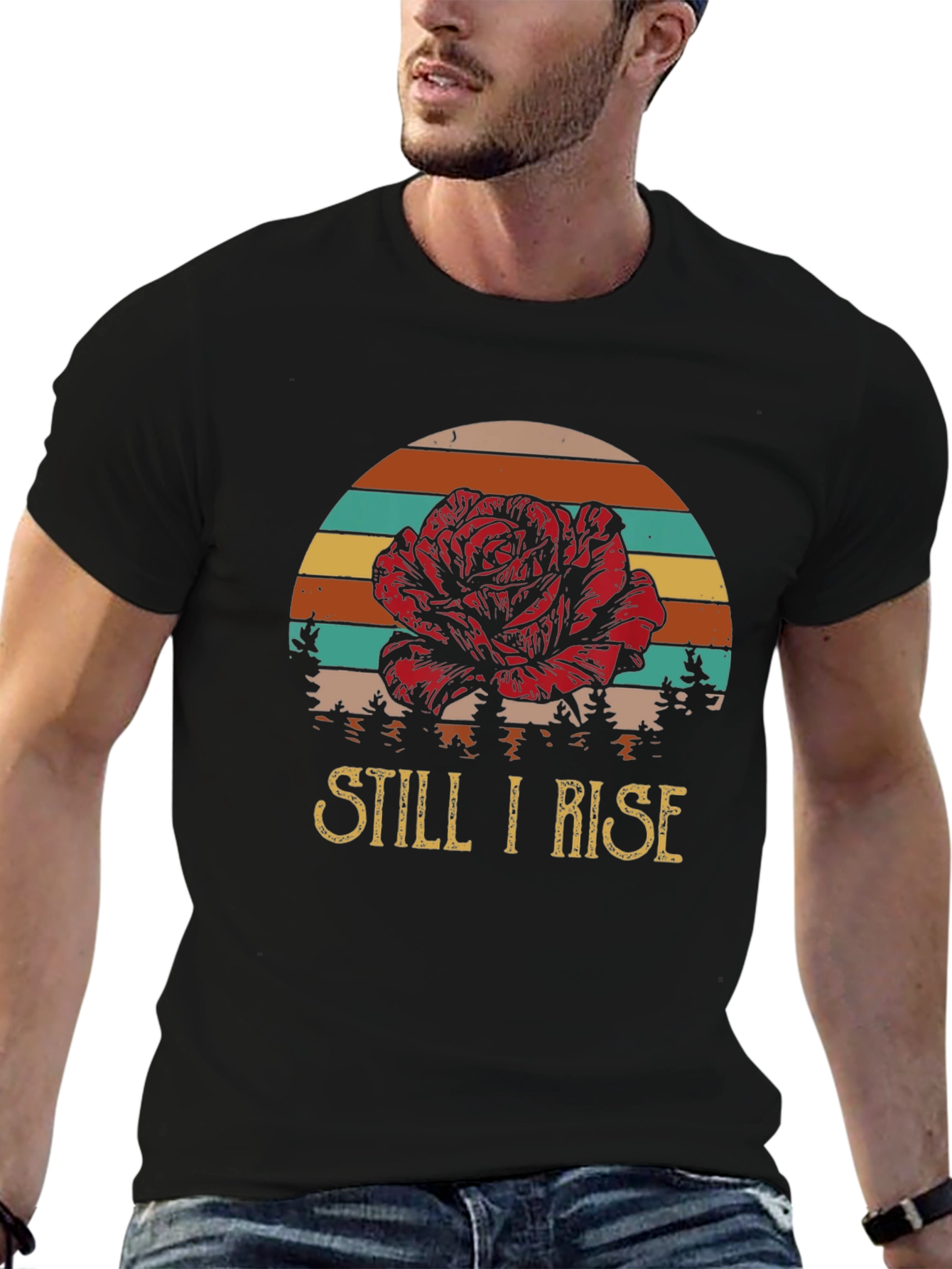 Still I Rise Rose Graphic T-Shirt