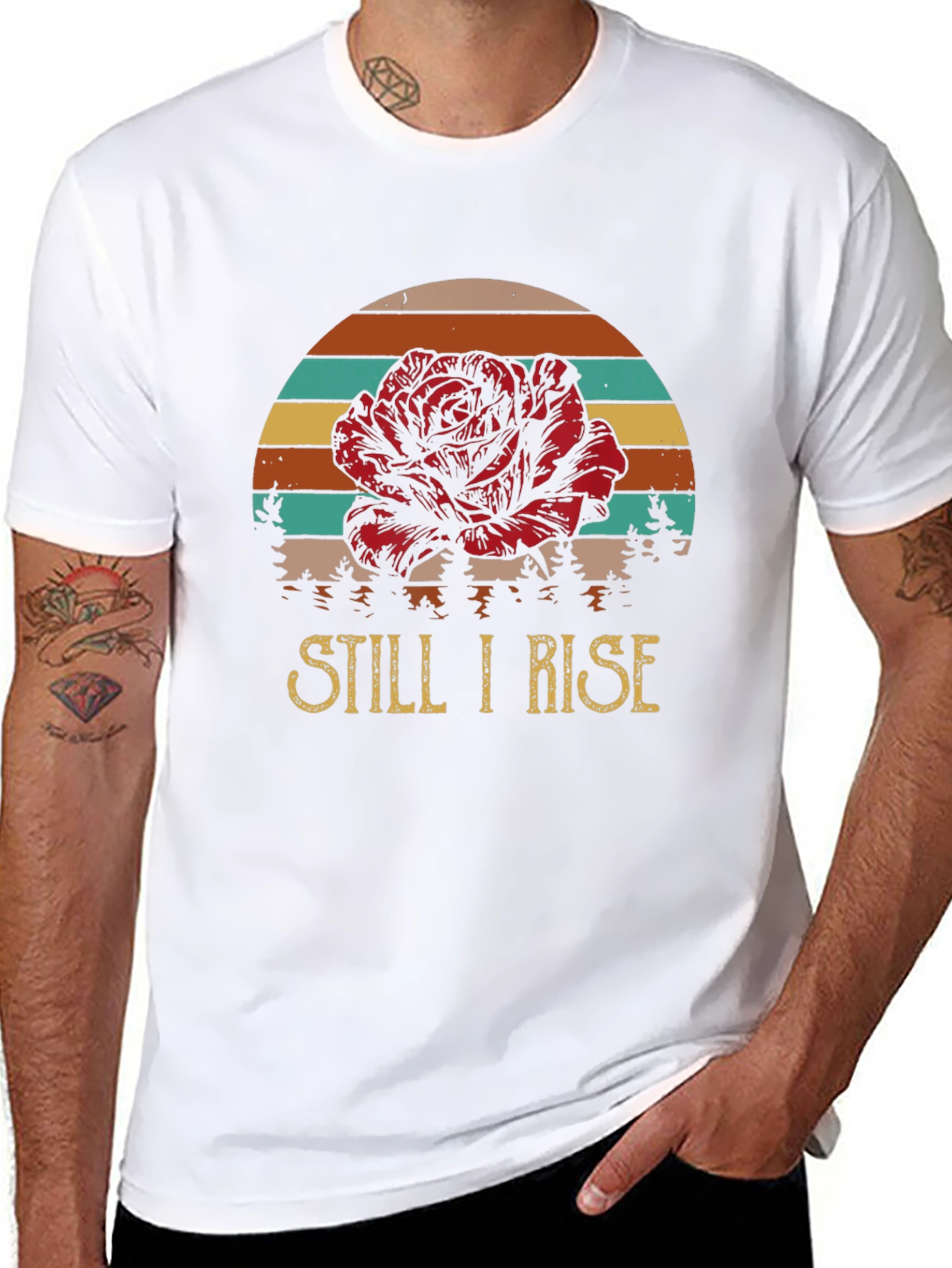 Still I Rise Rose Graphic T-Shirt