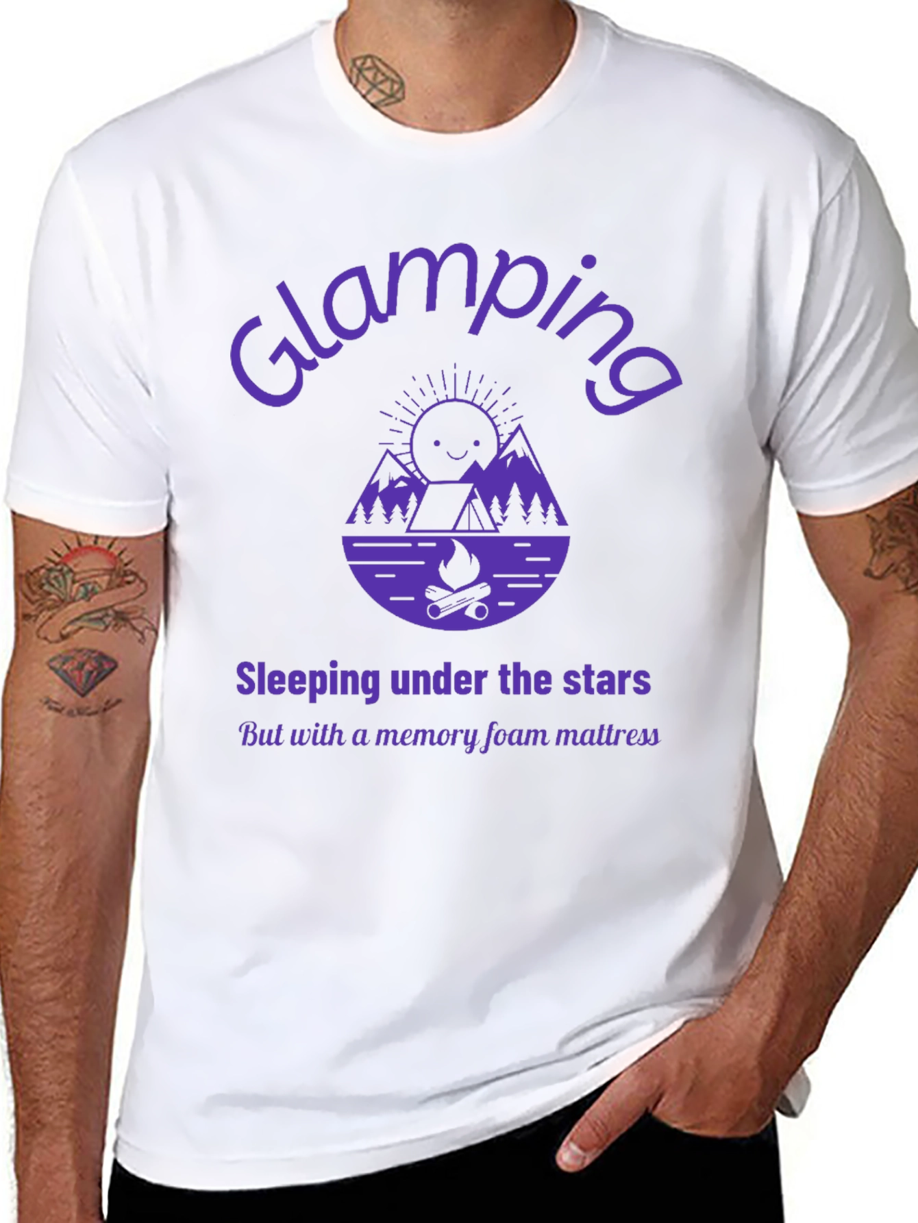 Glamping Graphic Tee - Sleeping Under the Stars