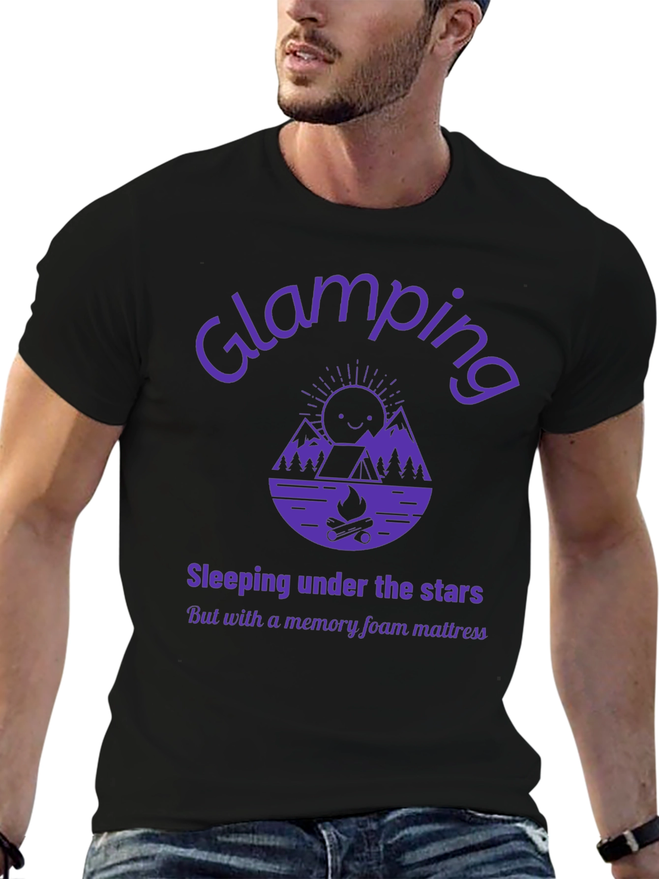 Glamping Graphic Tee - Sleeping Under the Stars