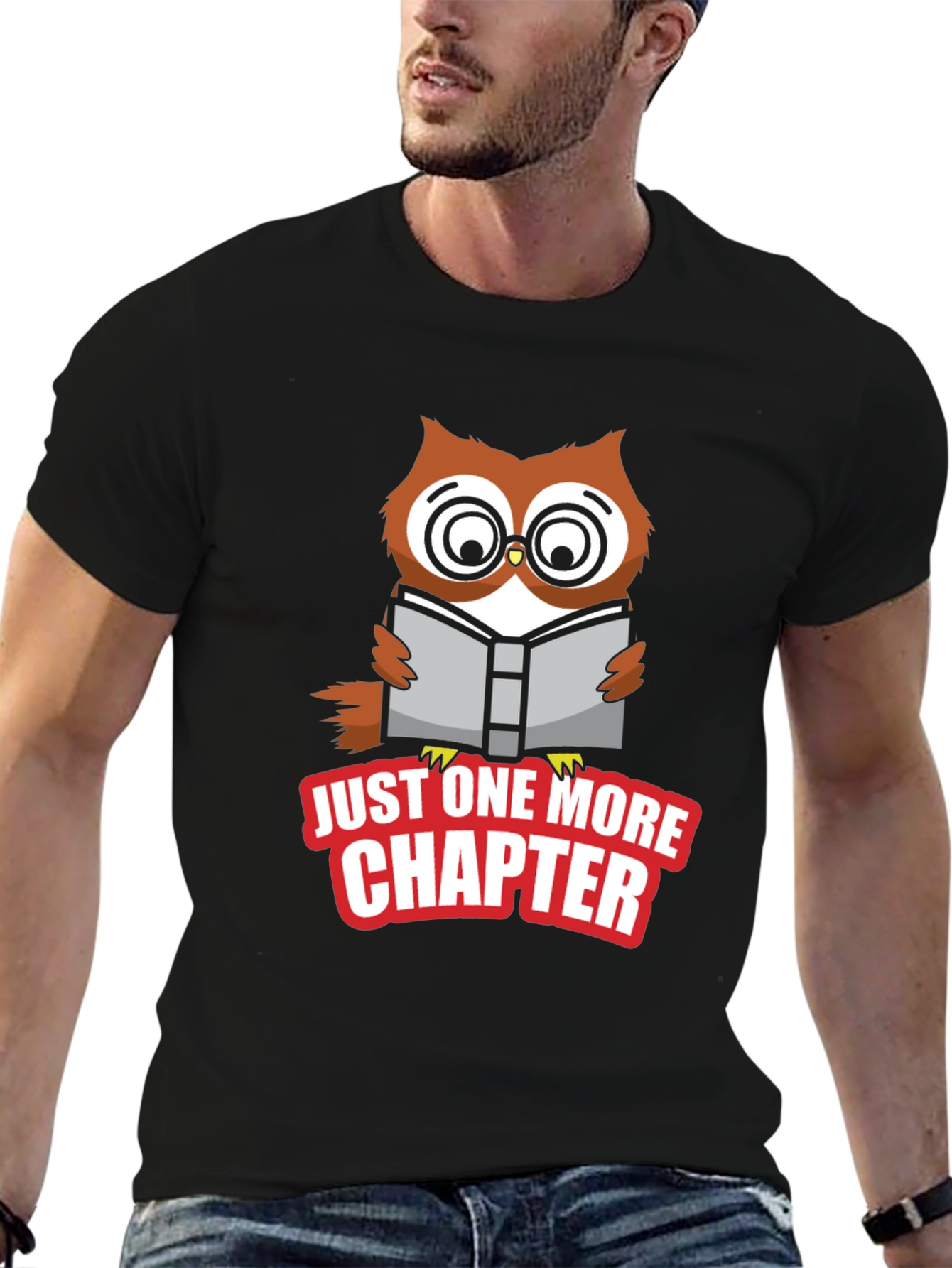 Just One More Chapter Owl Graphic Tee