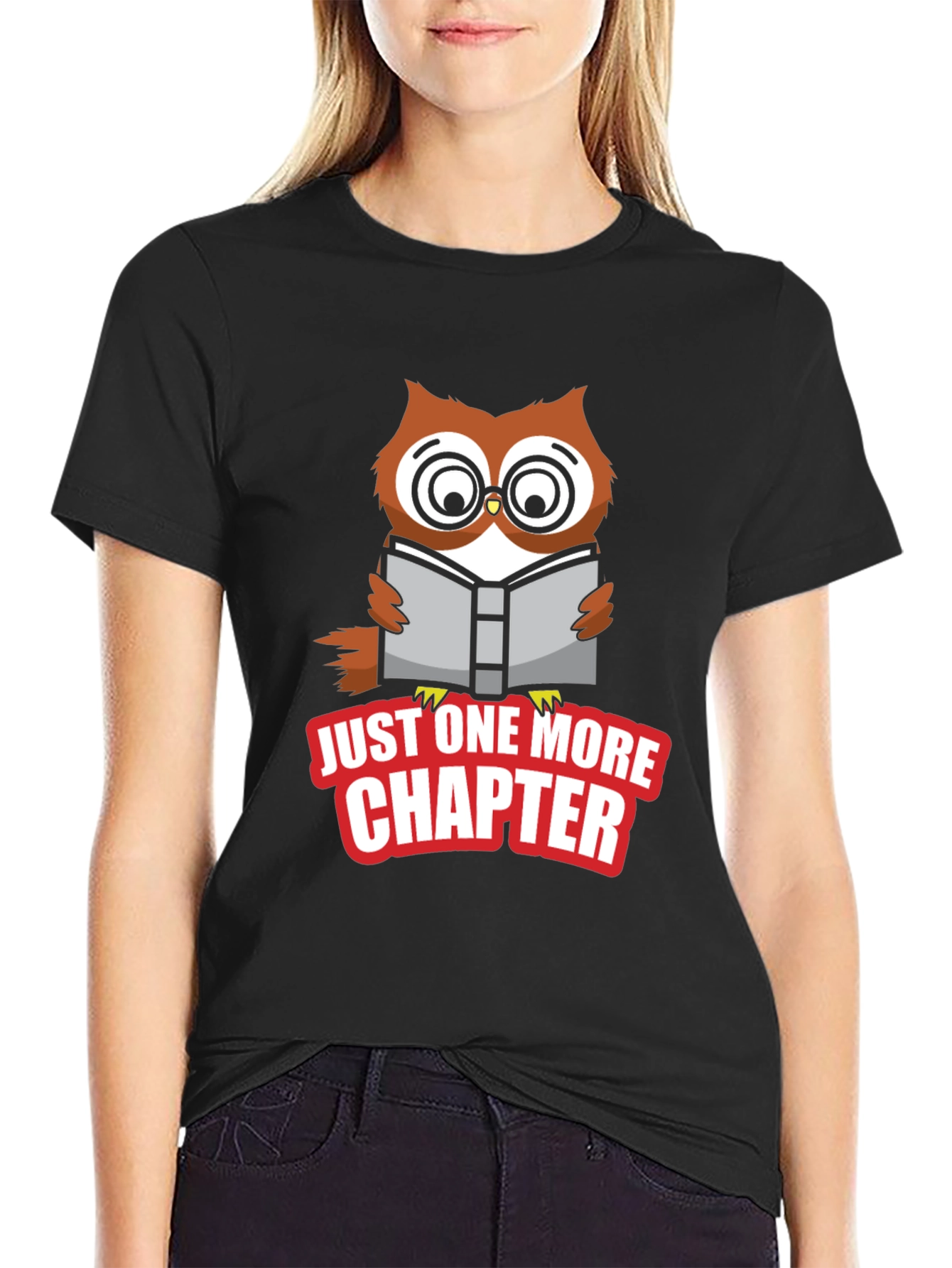 Just One More Chapter Owl Graphic Tee