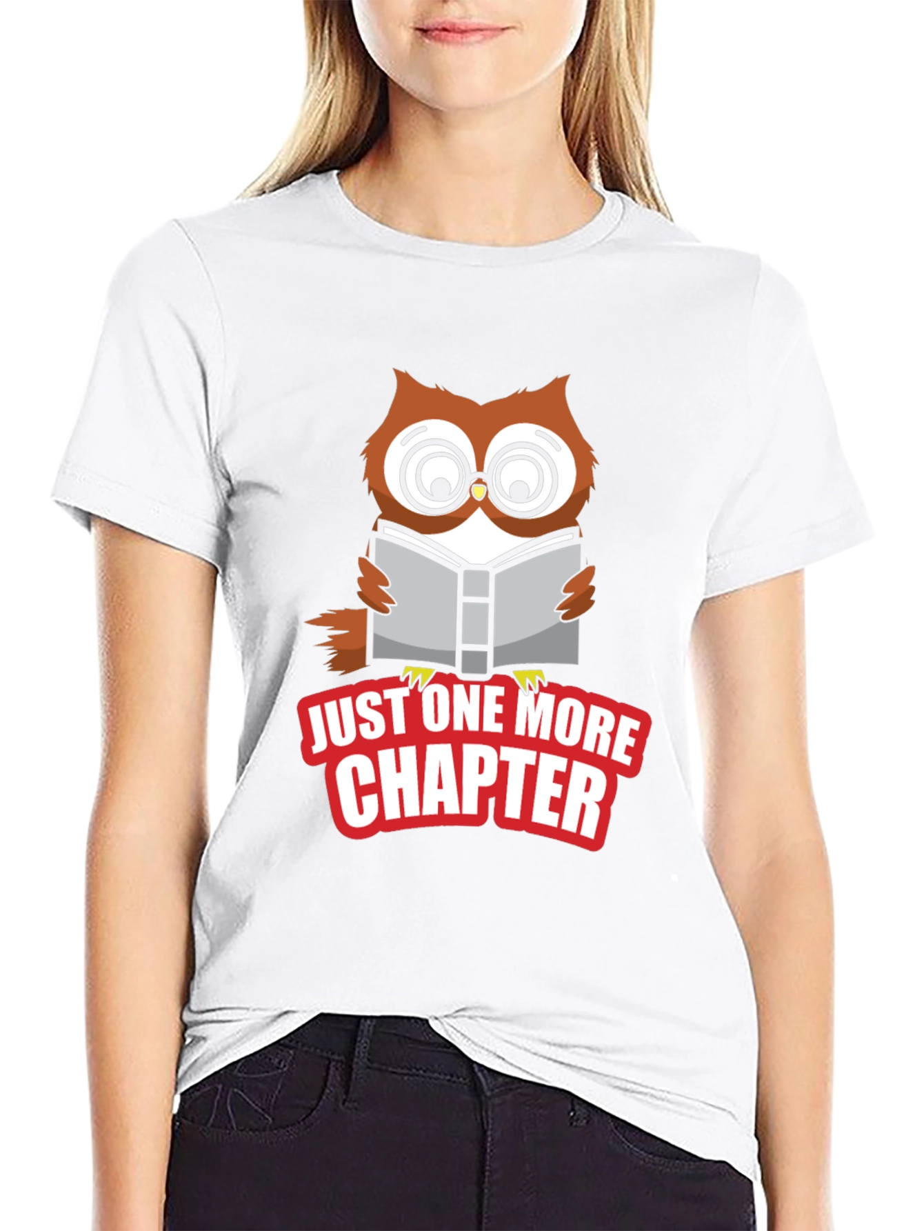 Just One More Chapter Owl Graphic Tee