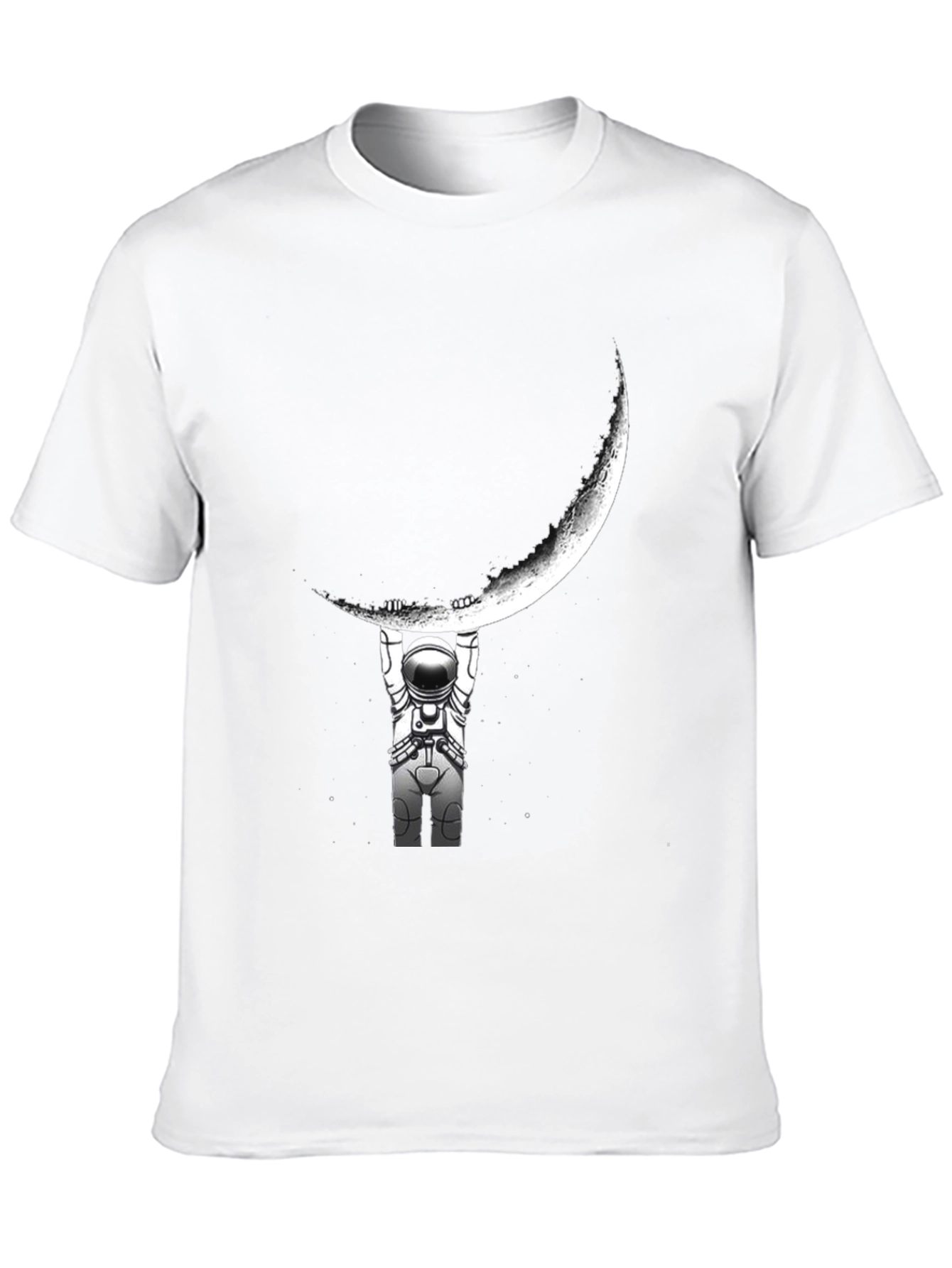 Astronaut Moon Lift Graphic T-Shirt