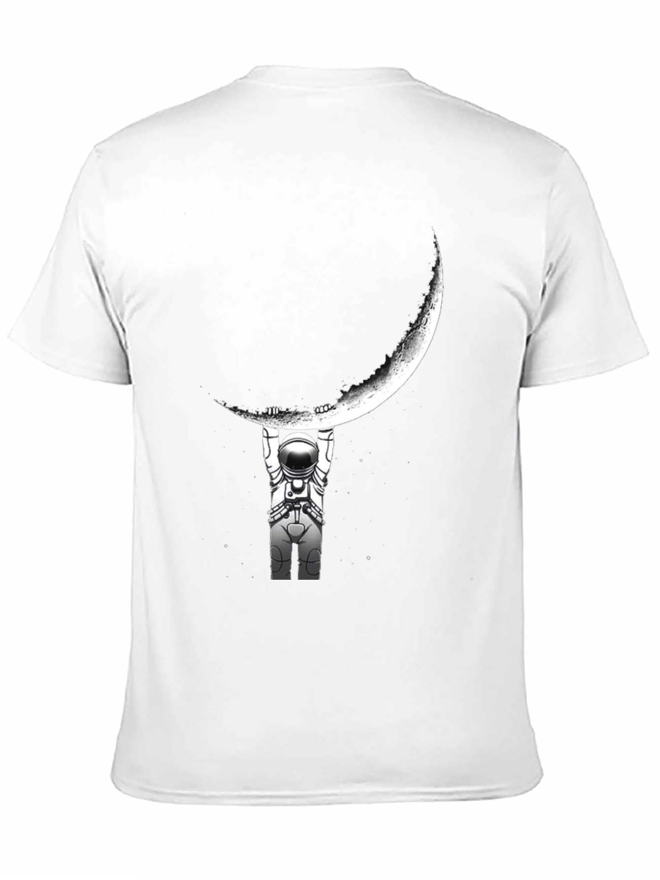 Astronaut Moon Lift Graphic T-Shirt