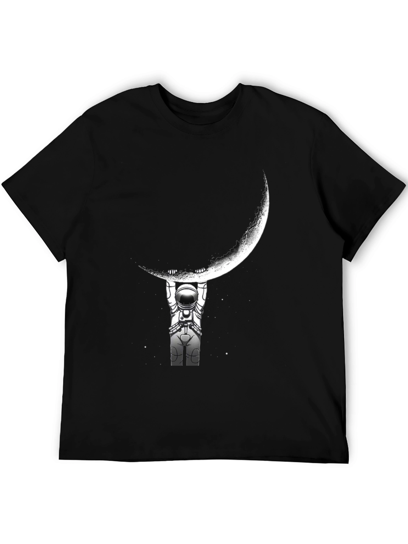 Astronaut Moon Lift Graphic T-Shirt
