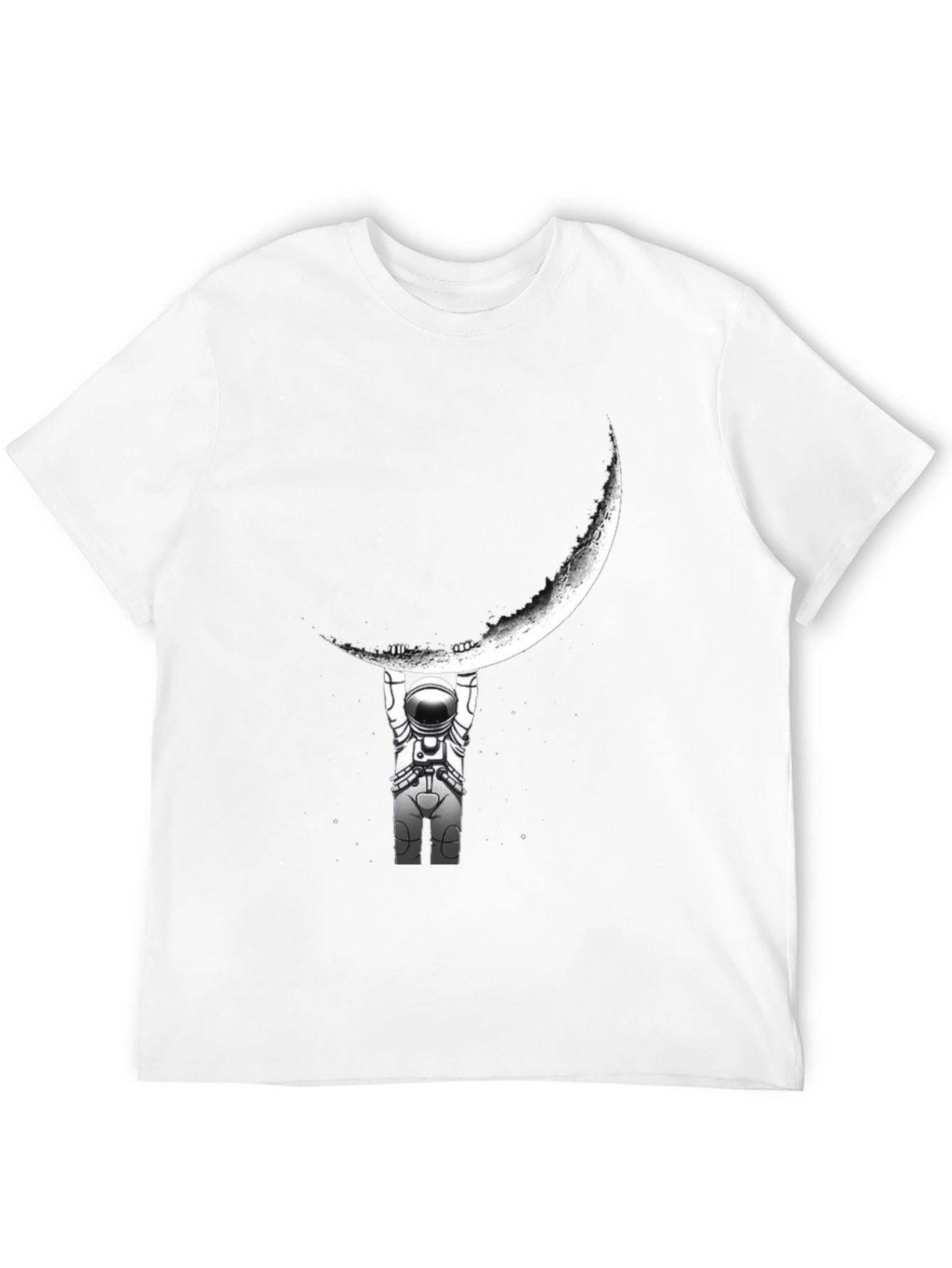 Astronaut Moon Lift Graphic T-Shirt
