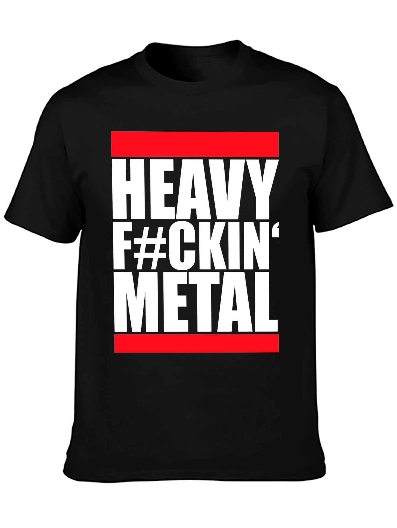 Heavy Metal Graphic Tee - Red and Black