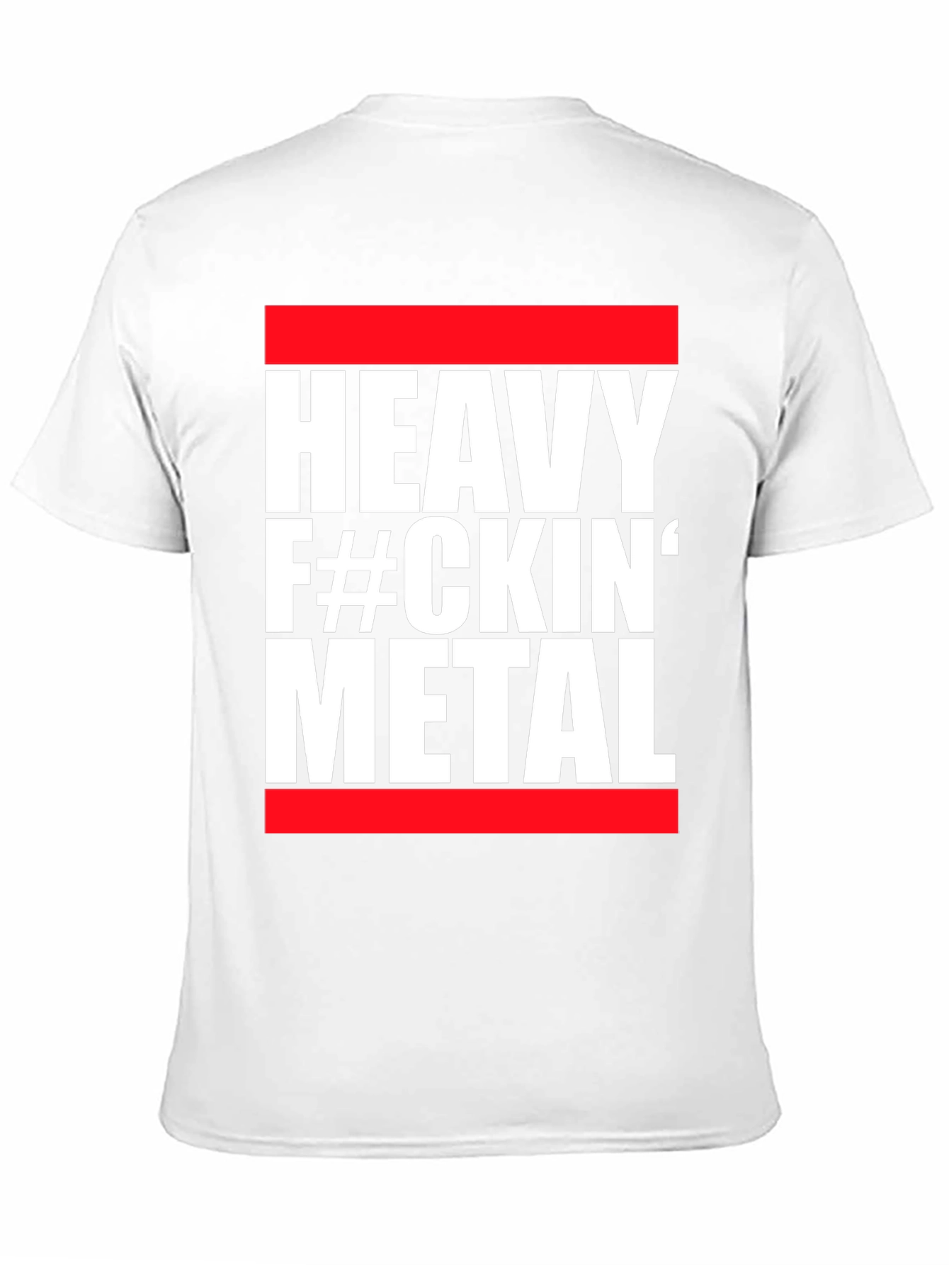 Heavy Metal Graphic Tee - Red and Black