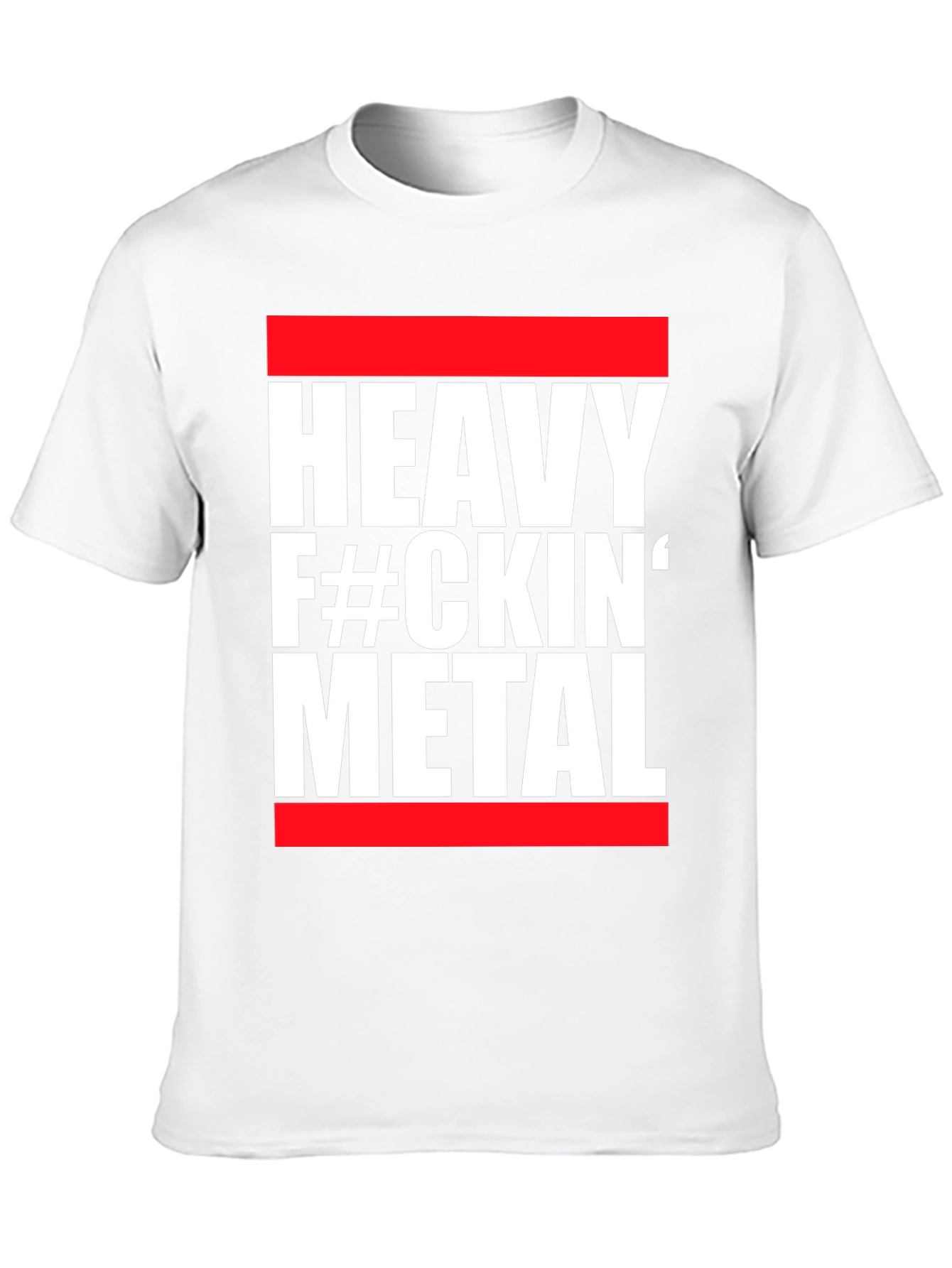 Heavy Metal Graphic Tee - Red and Black