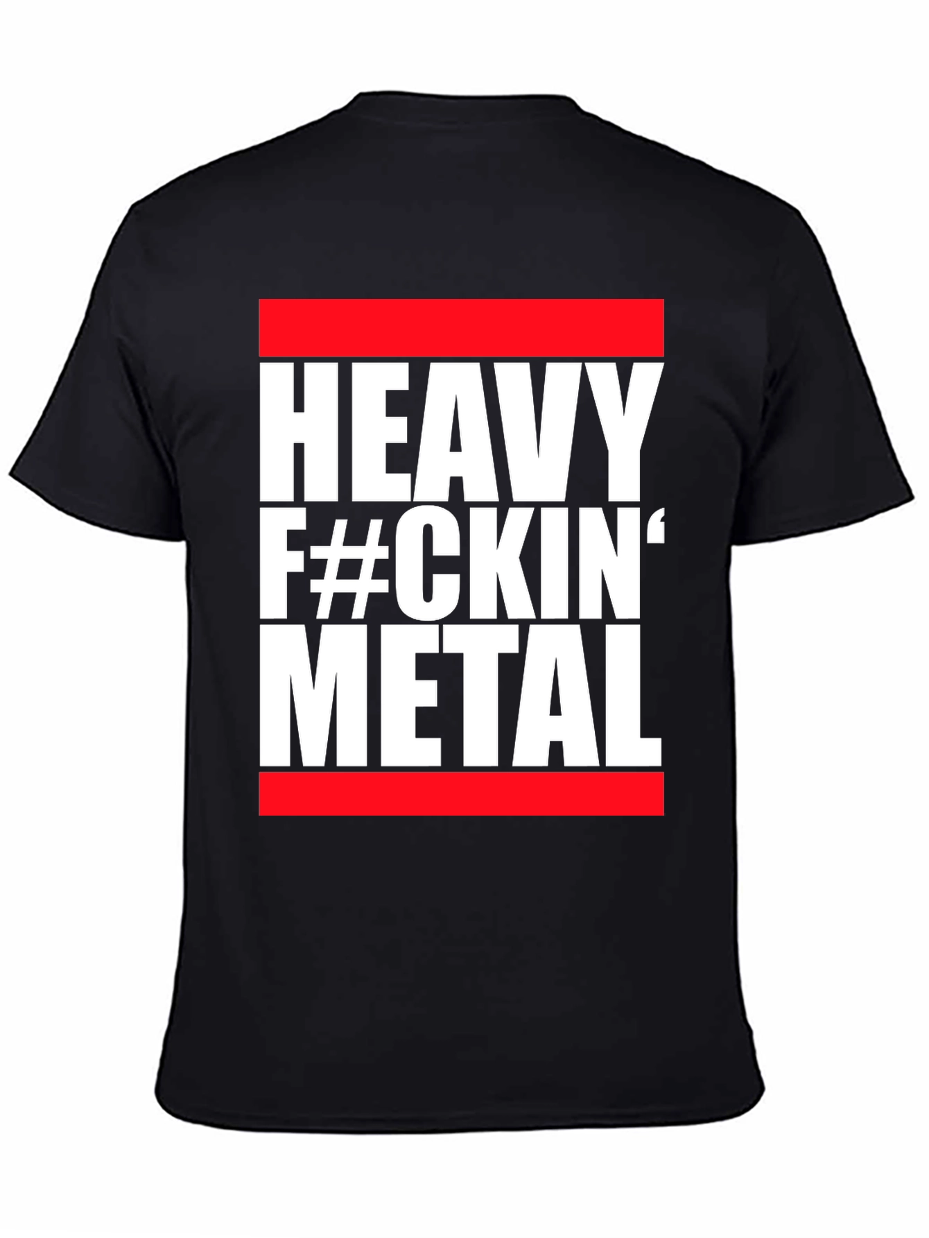 Heavy Metal Graphic Tee - Red and Black