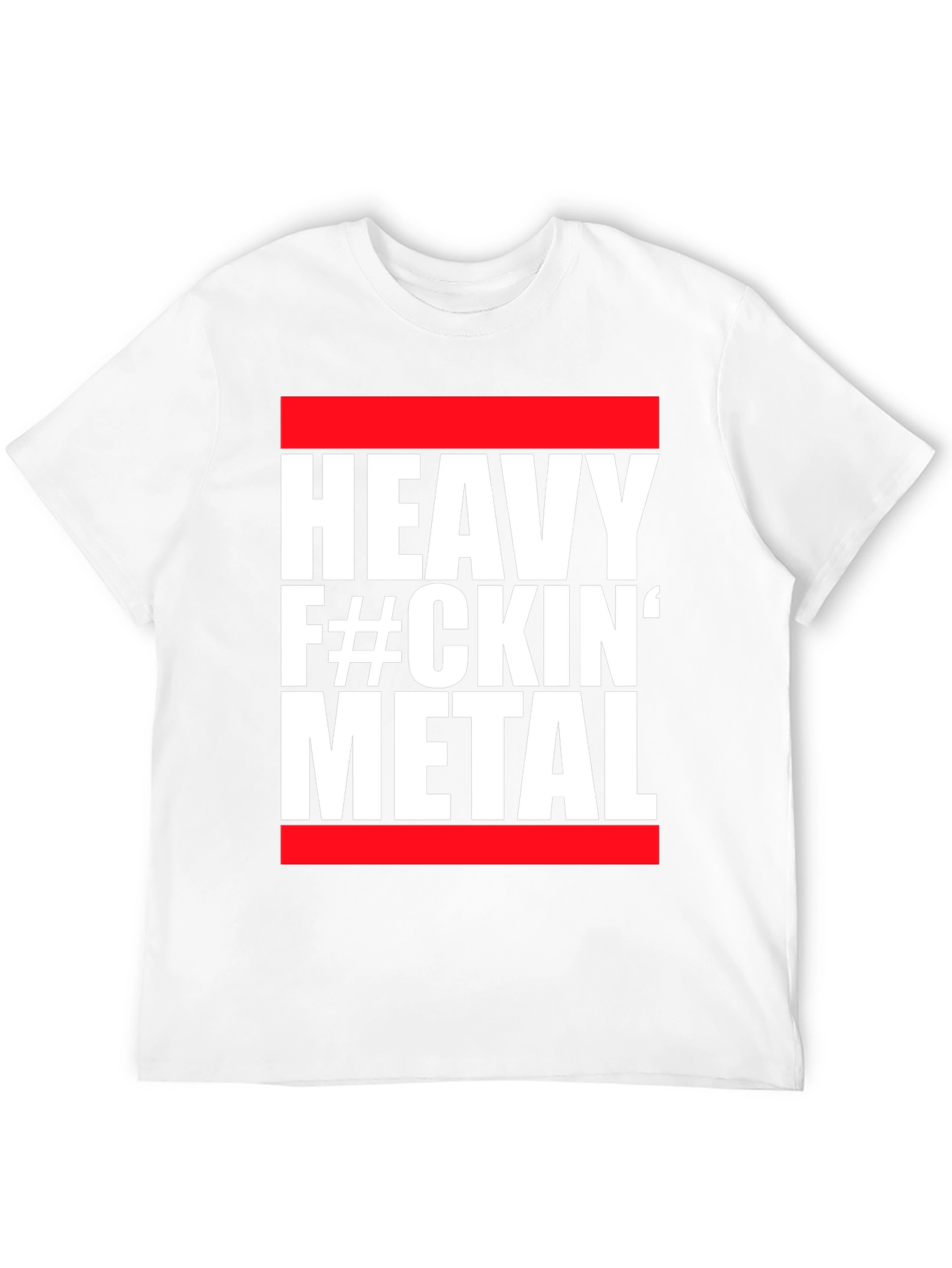 Heavy Metal Graphic Tee - Red and Black