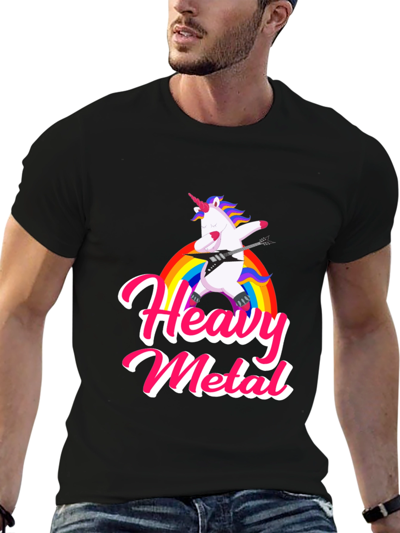 Heavy Metal Unicorn Graphic Tee