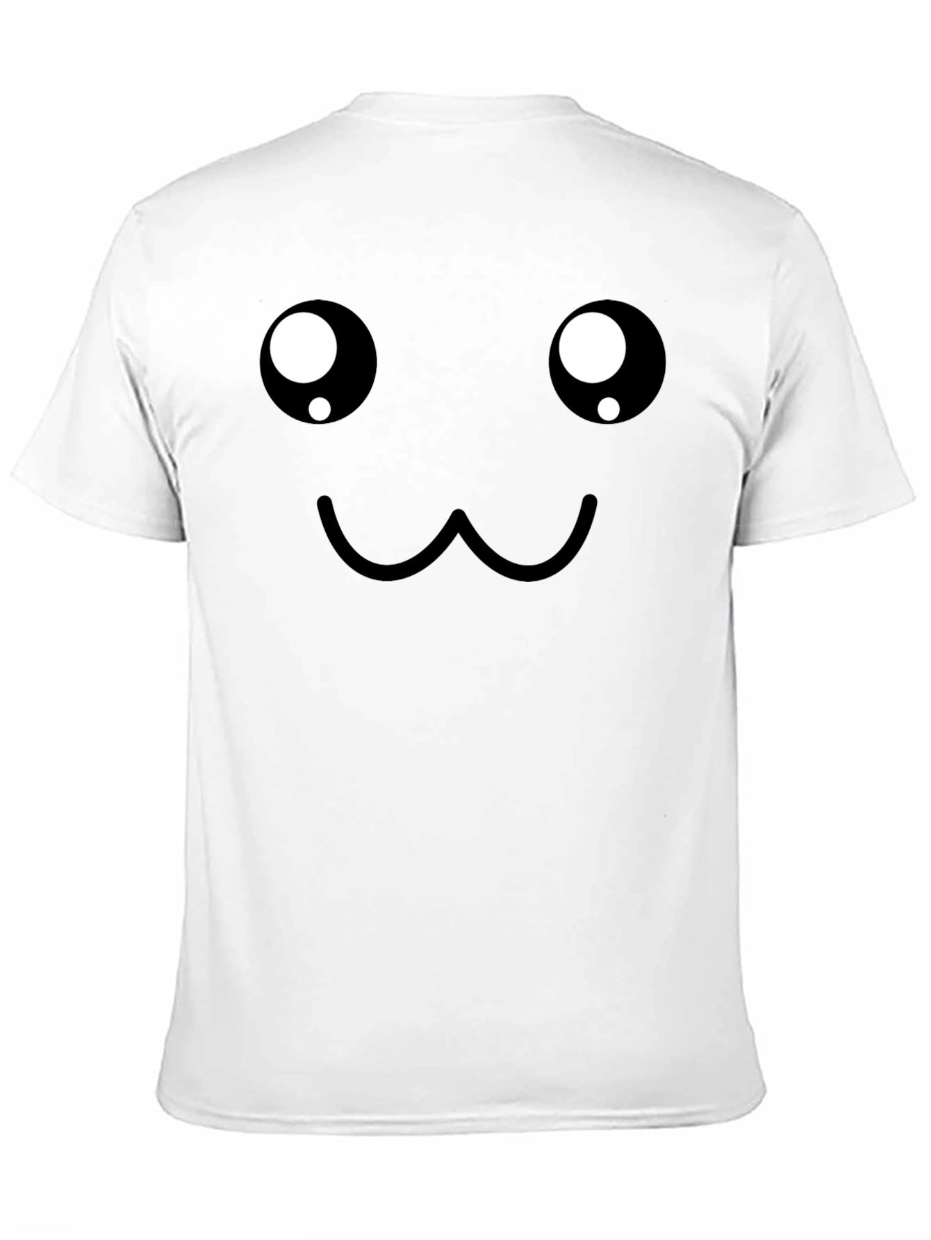 Cute Face Graphic Black T-Shirt