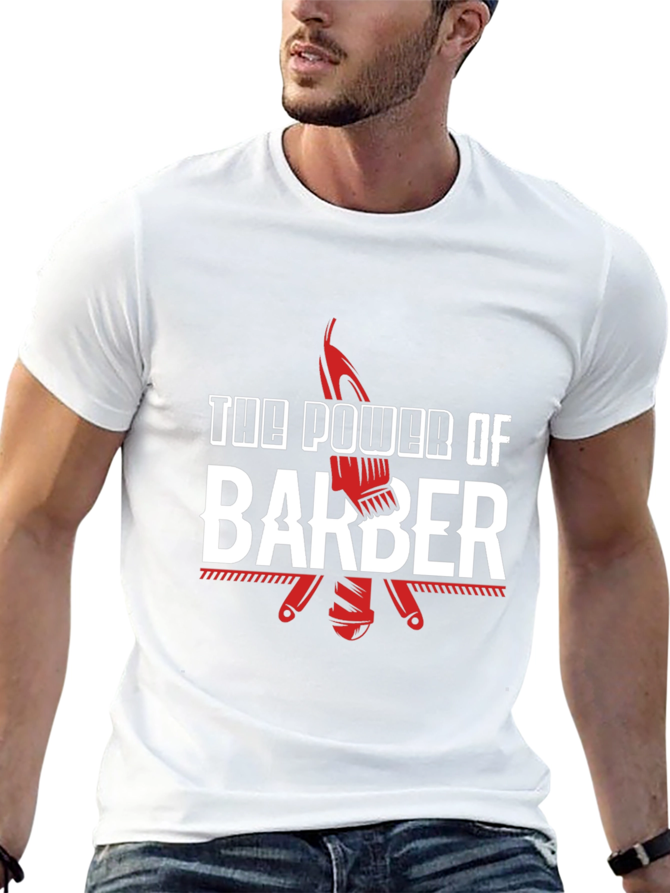 The Power of Barber T-Shirt - Stylish Graphic Tee
