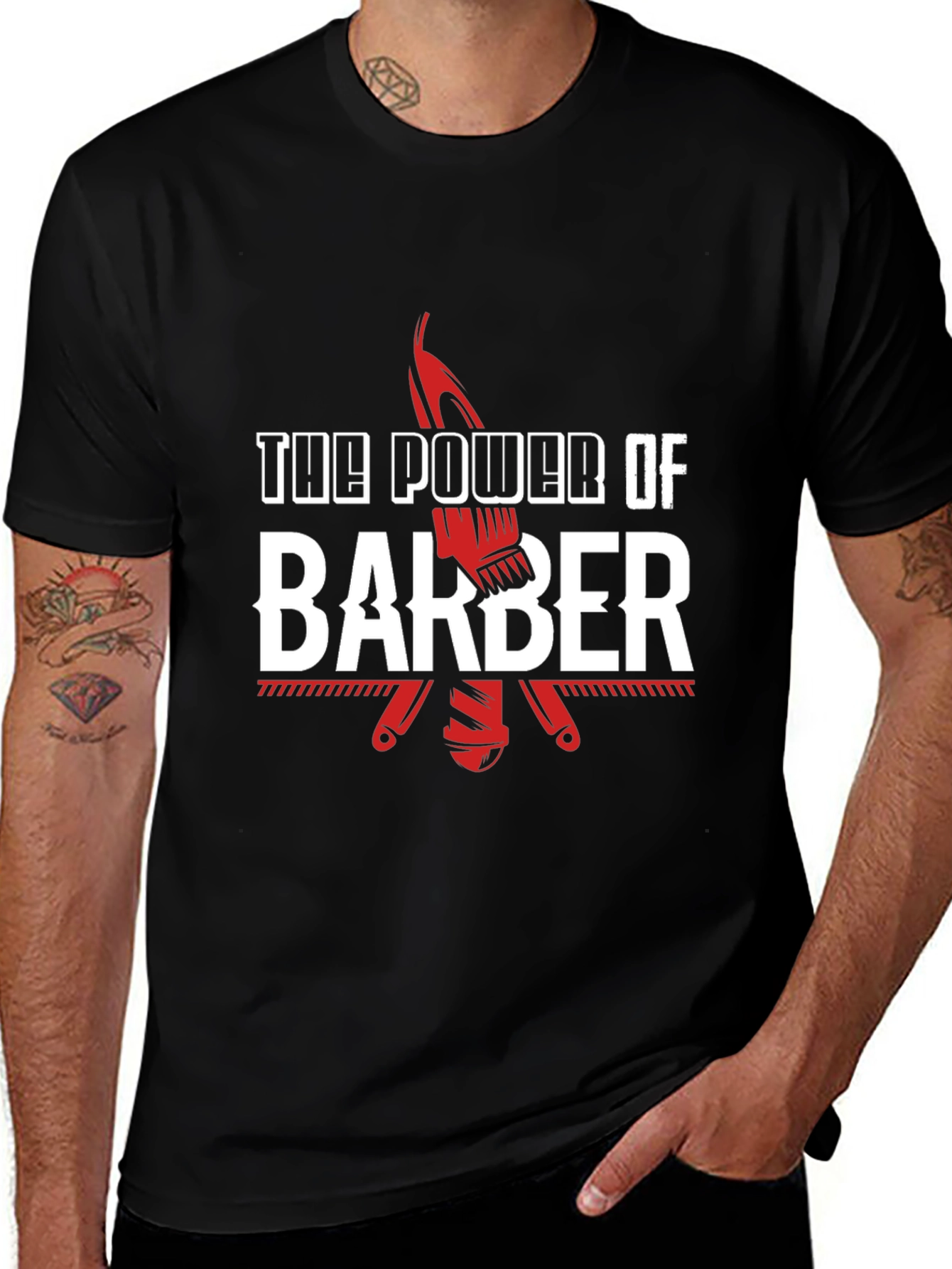 The Power of Barber T-Shirt - Stylish Graphic Tee