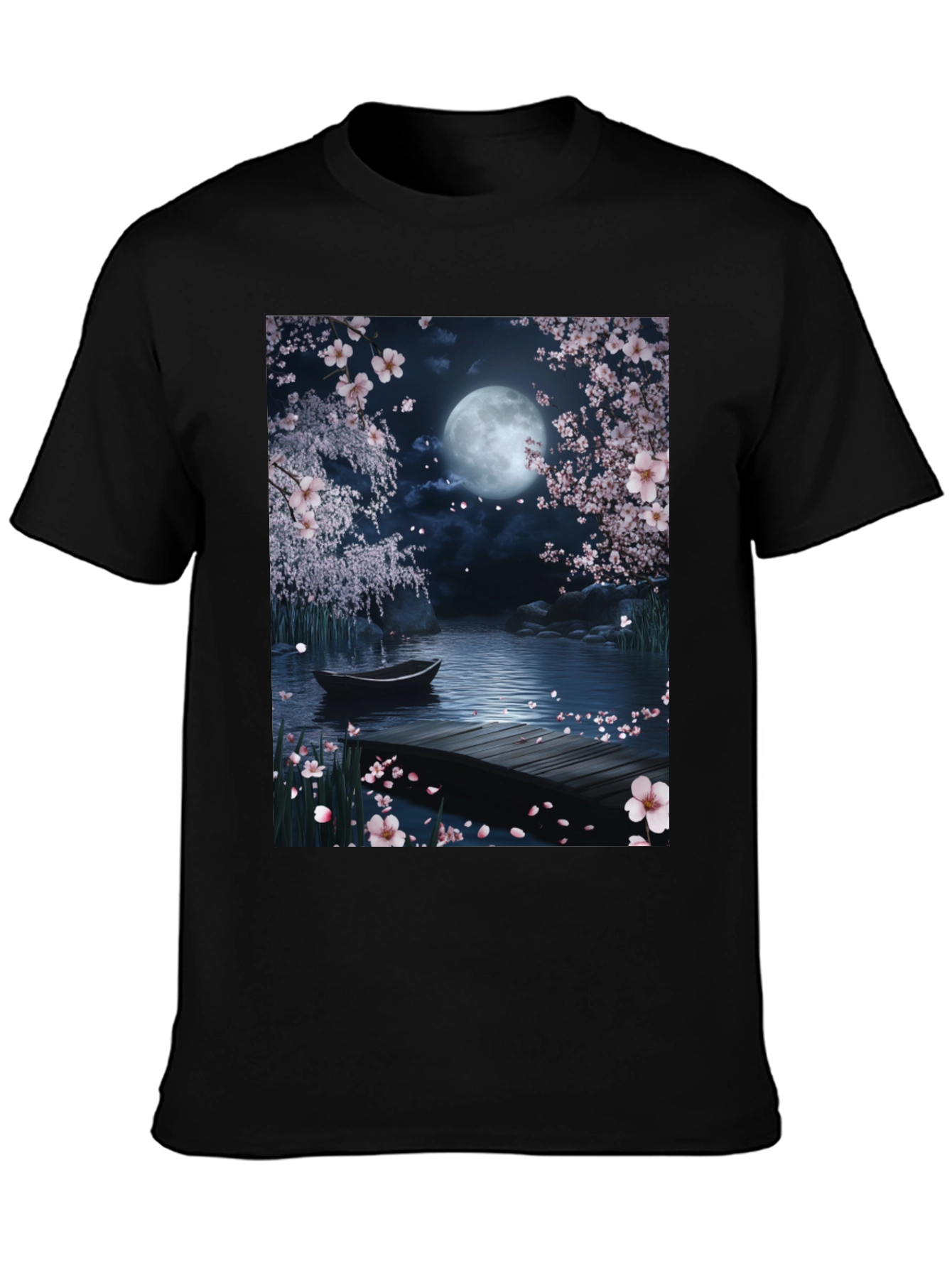 Moonlit Cherry Blossom T-Shirt