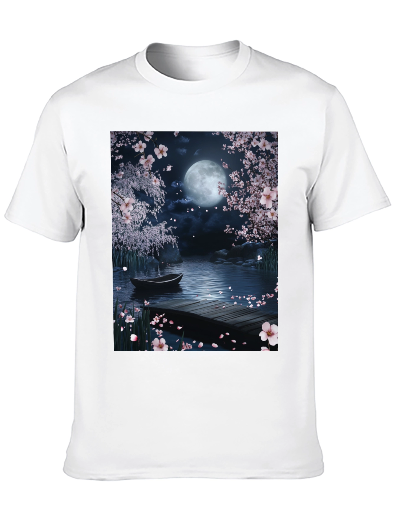 Moonlit Cherry Blossom T-Shirt