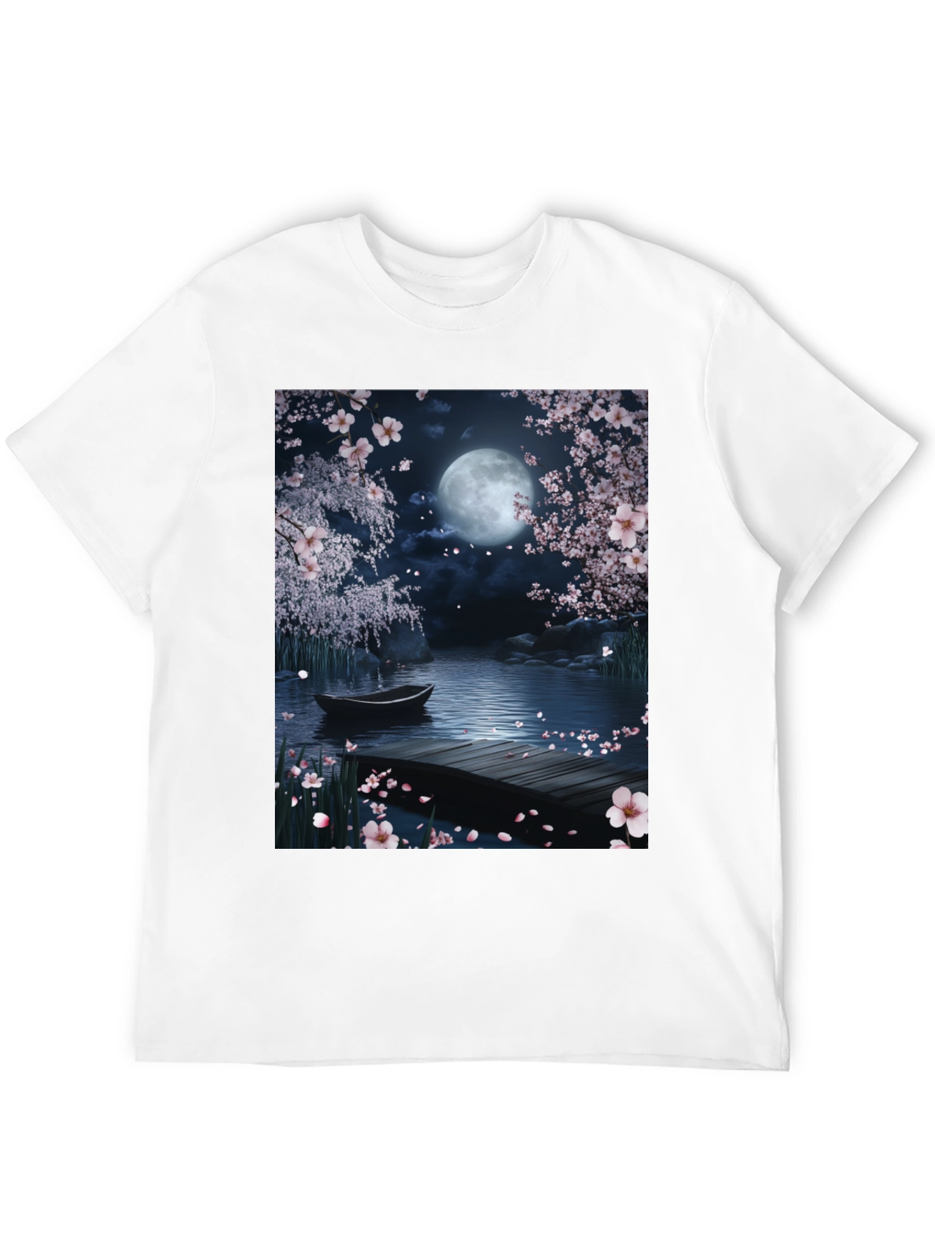 Moonlit Cherry Blossom T-Shirt