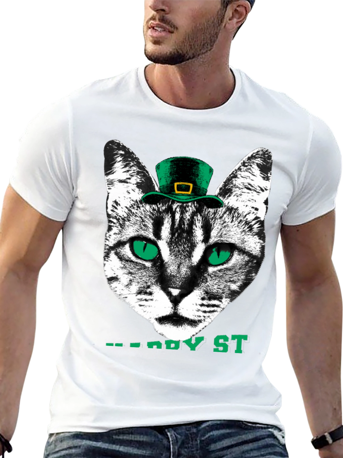 Lucky Cat St. Patricks Day T-Shirt