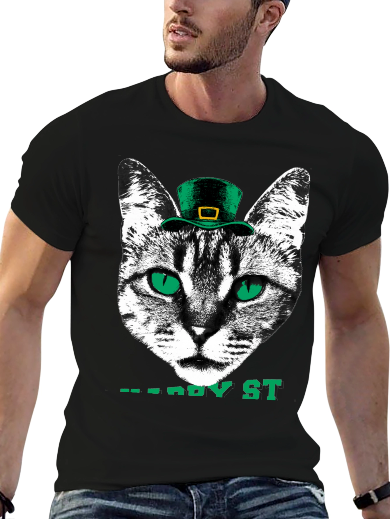 Lucky Cat St. Patricks Day T-Shirt