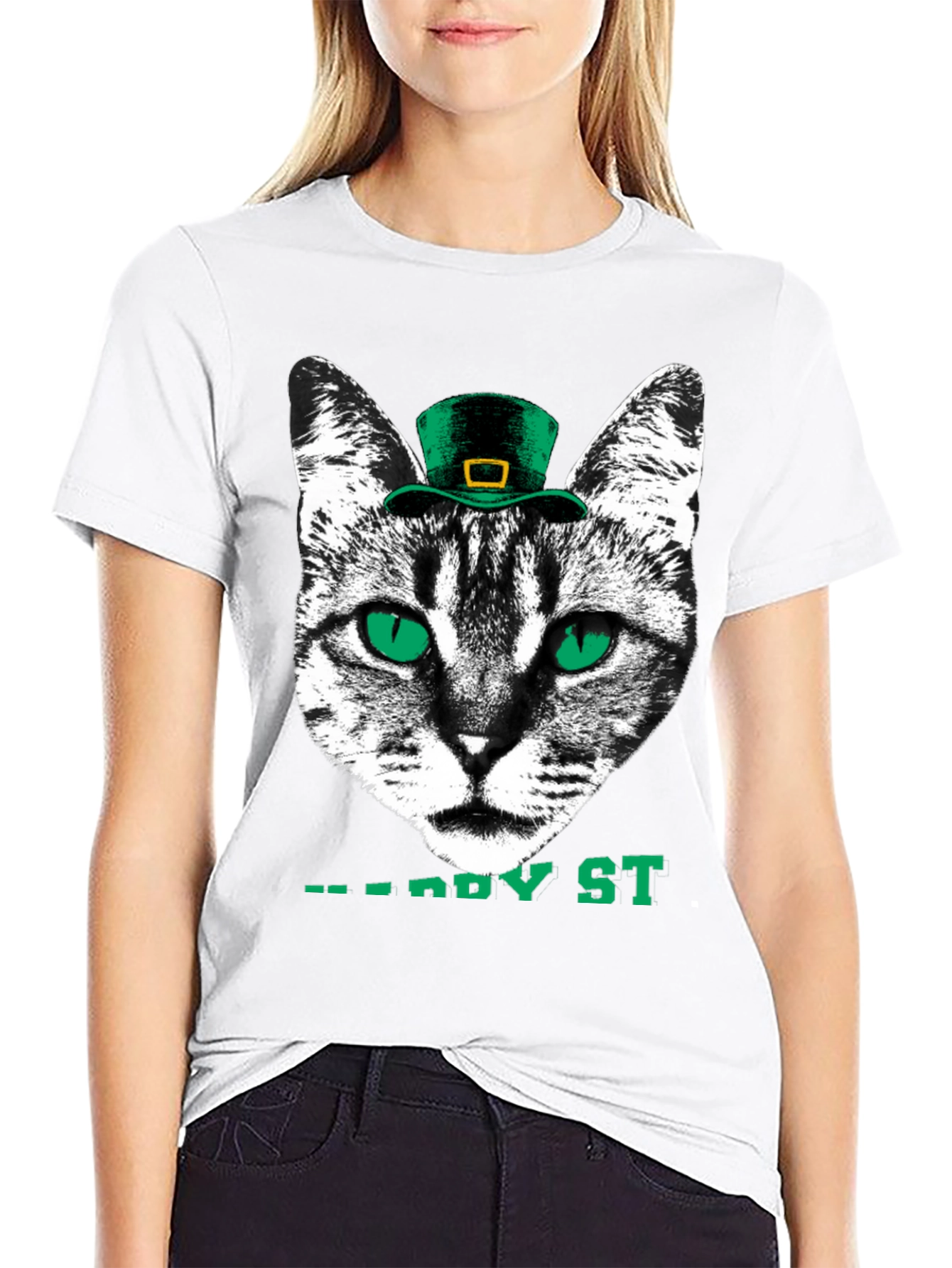 Lucky Cat St. Patricks Day T-Shirt