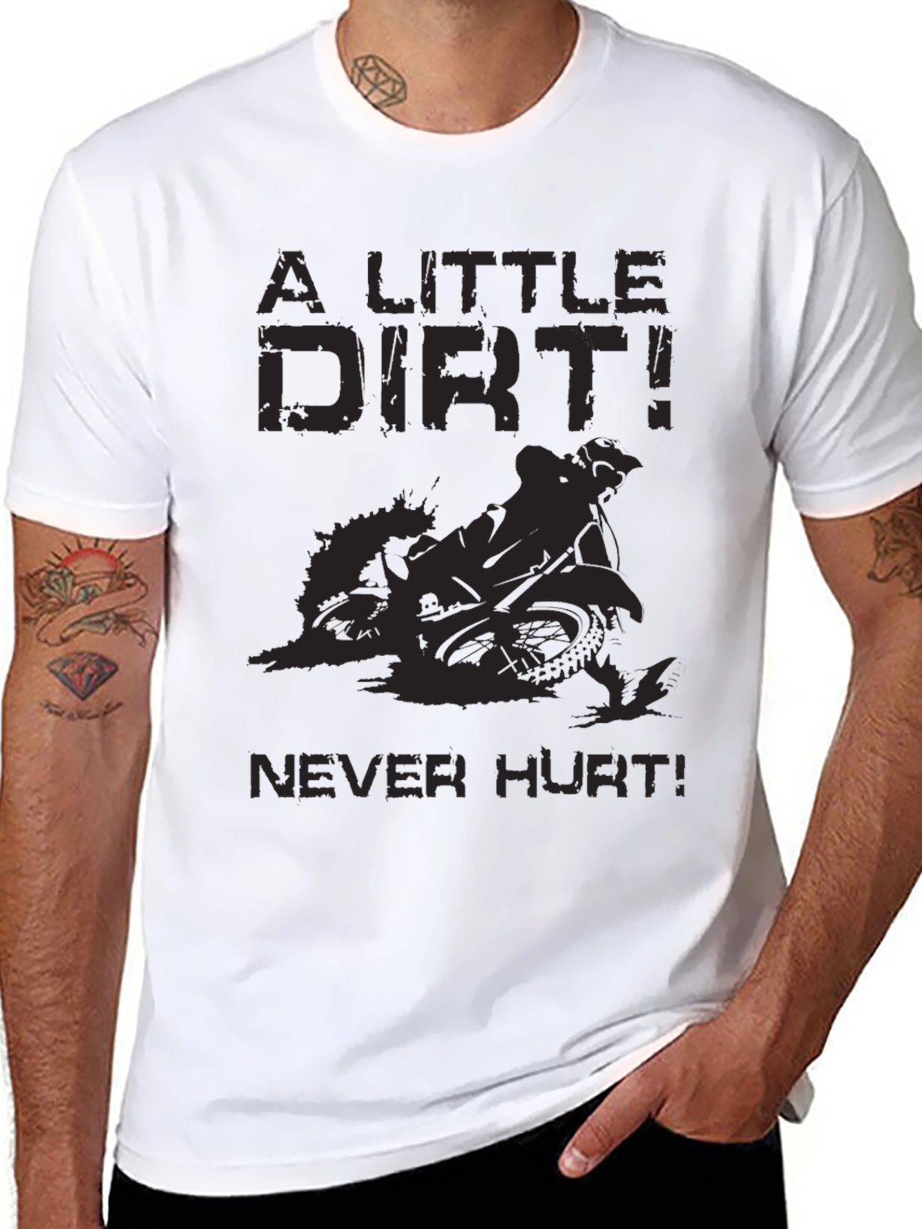 A Little Dirt Never Hurt Black T-Shirt