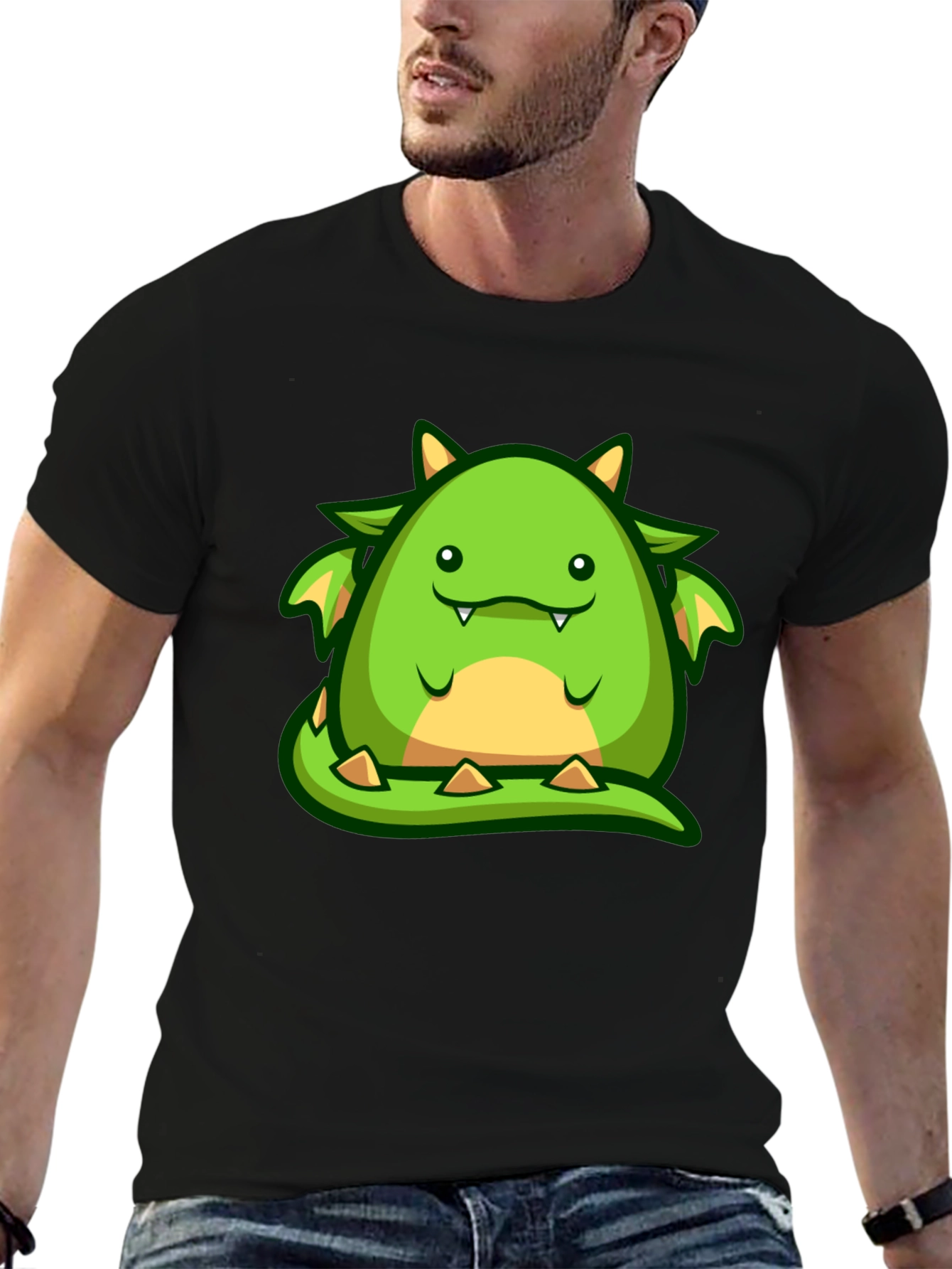 Cute Cartoon Dragon Graphic T-Shirt