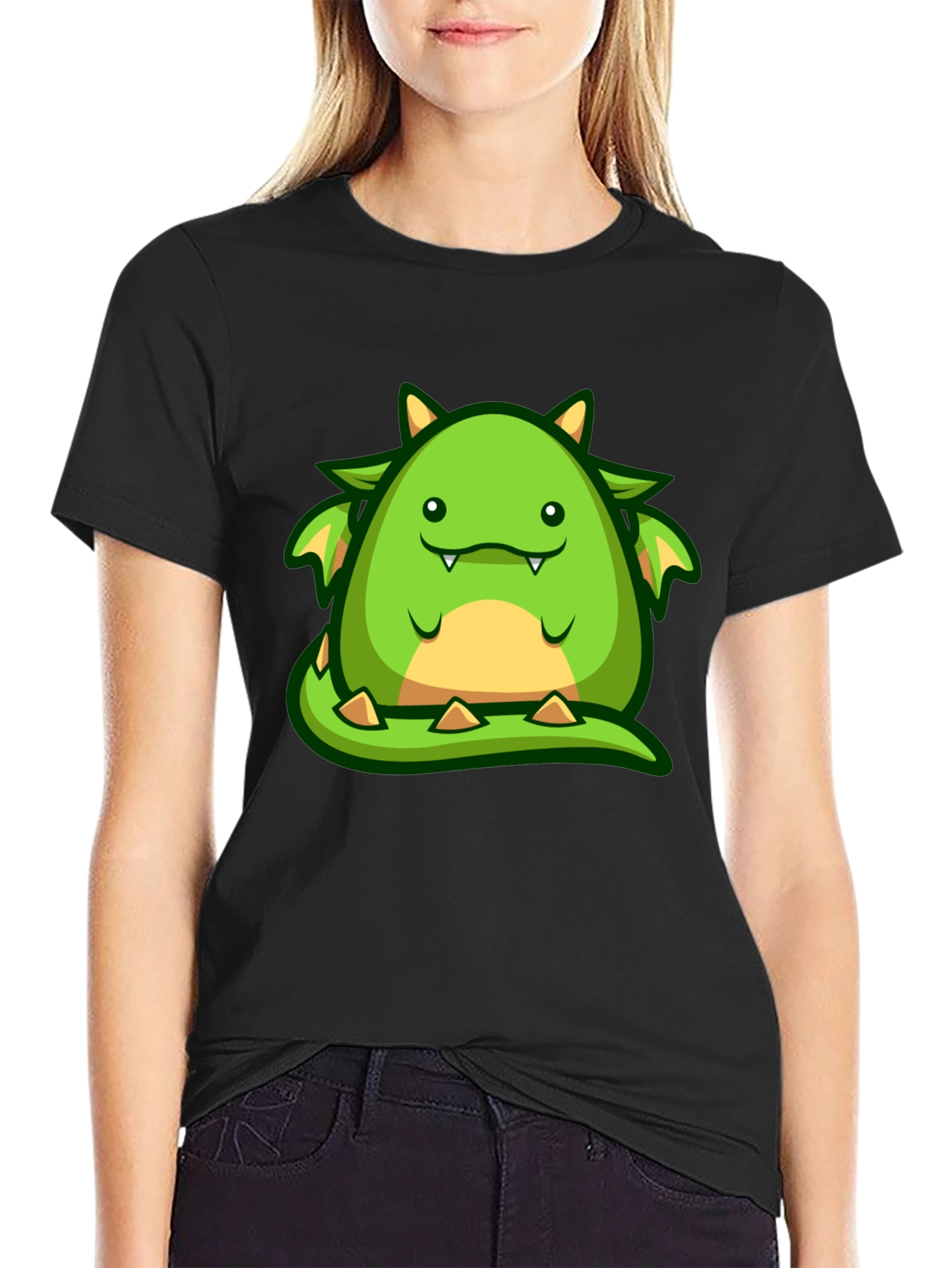Cute Cartoon Dragon Graphic T-Shirt