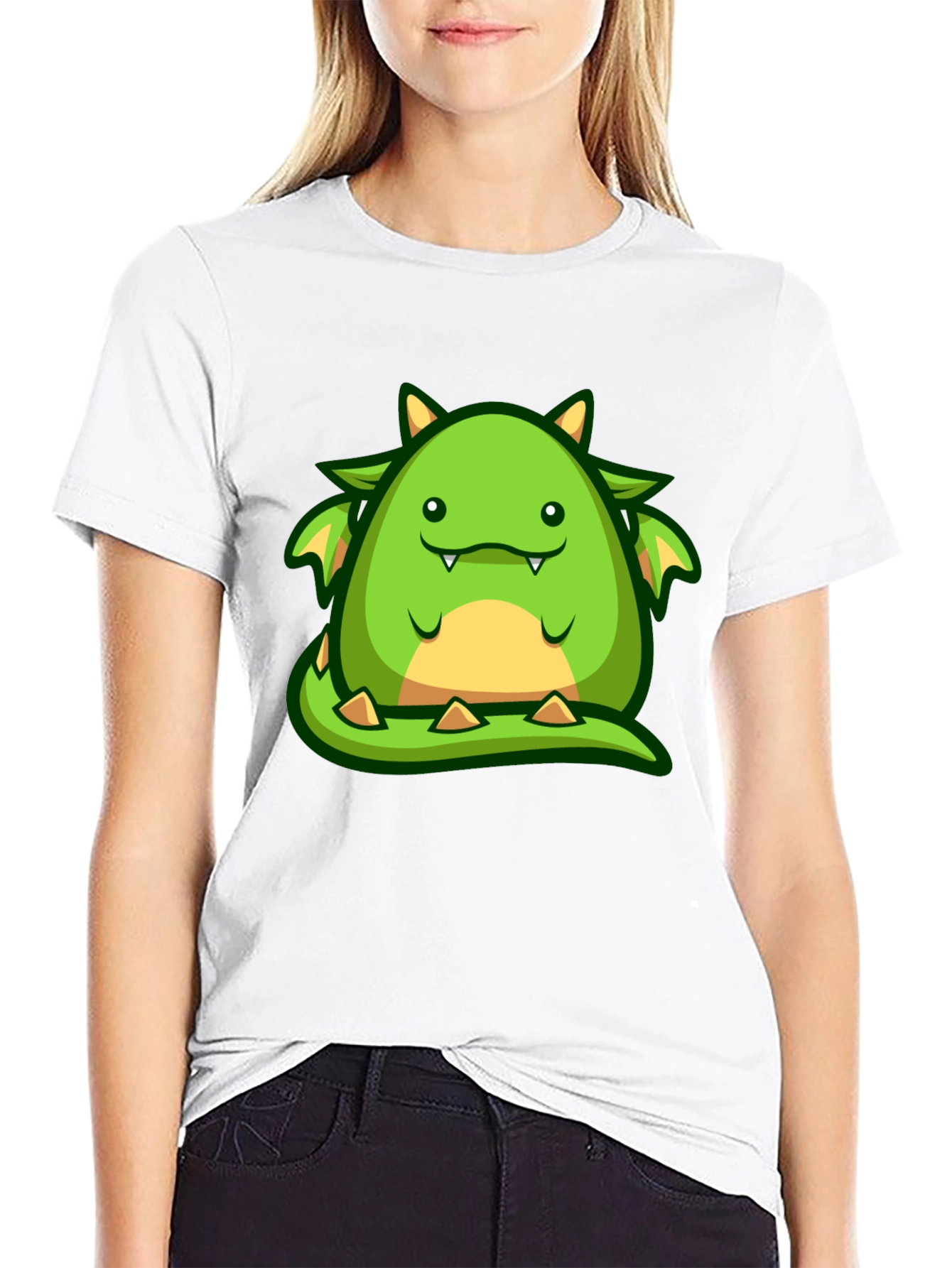 Cute Cartoon Dragon Graphic T-Shirt