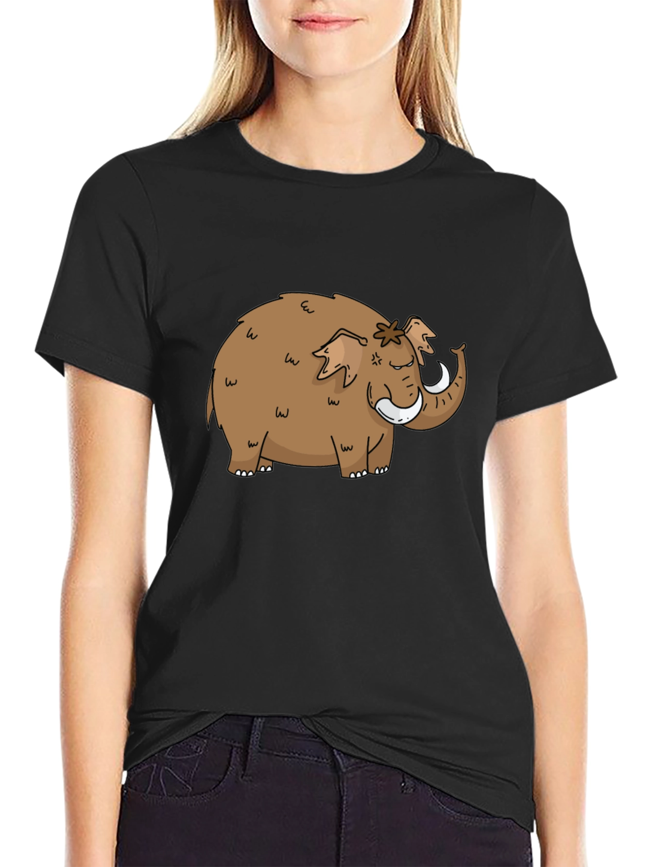 Mammoth Graphic Tee - Black Cotton T-Shirt