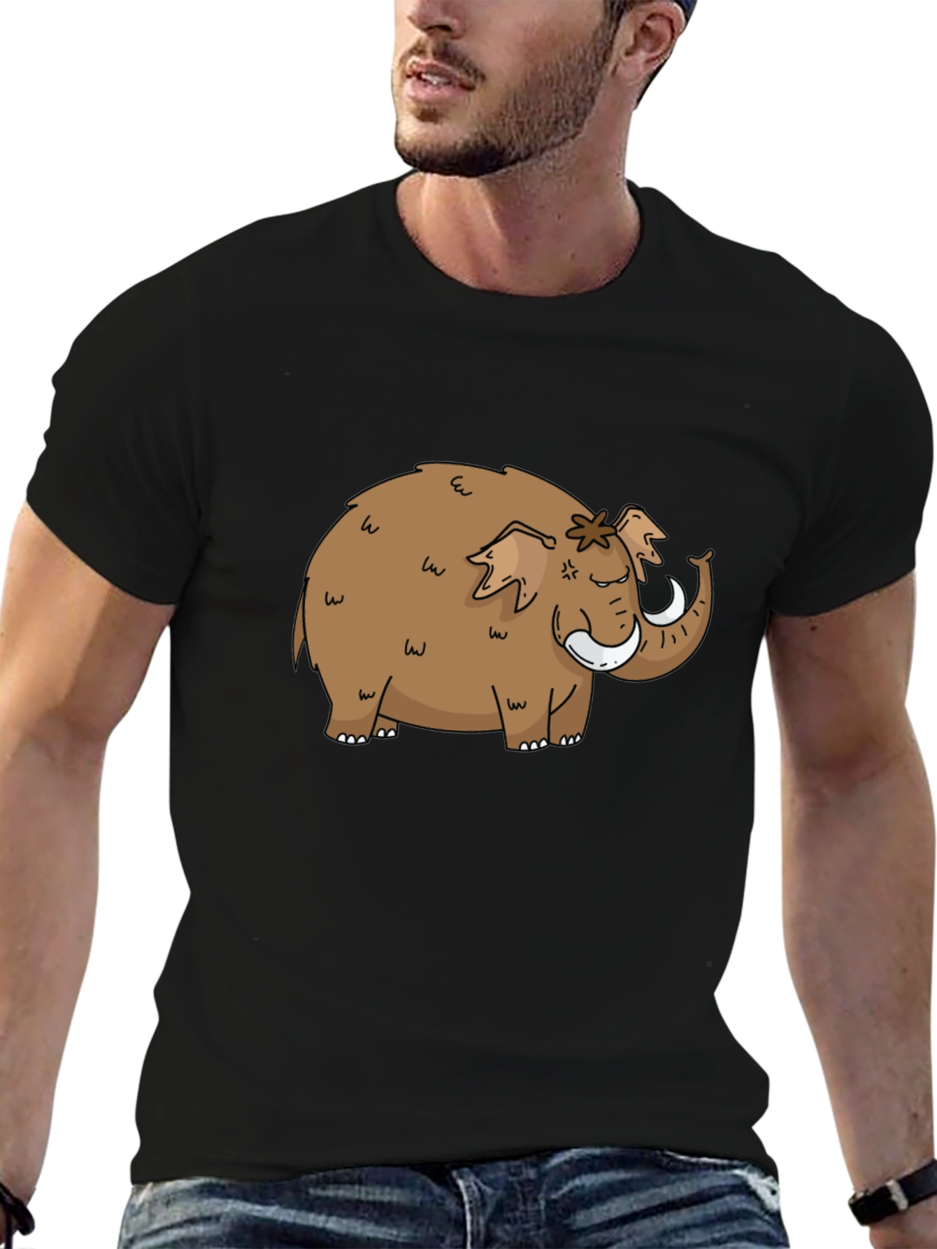 Mammoth Graphic Tee - Black Cotton T-Shirt