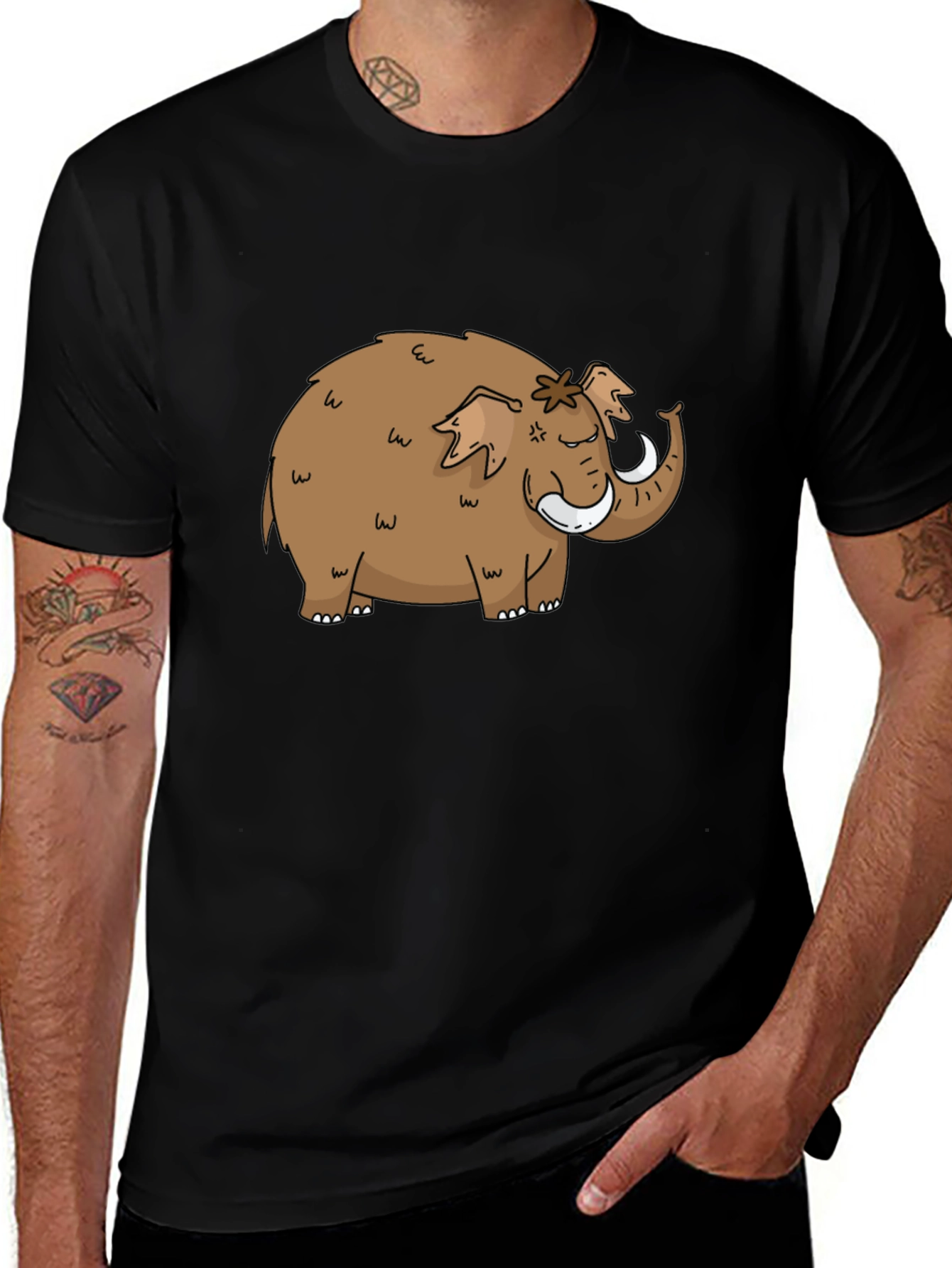 Mammoth Graphic Tee - Black Cotton T-Shirt