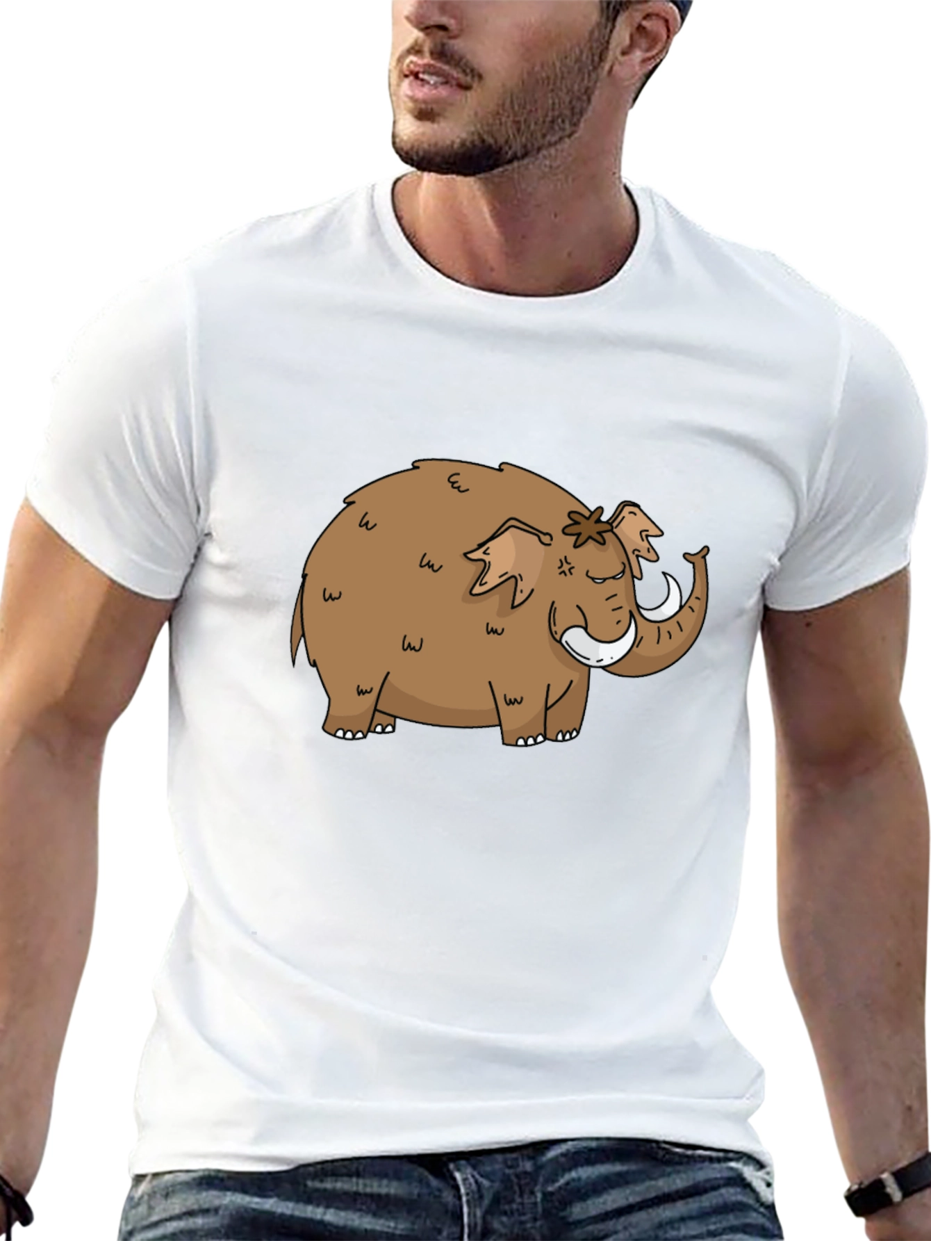 Mammoth Graphic Tee - Black Cotton T-Shirt