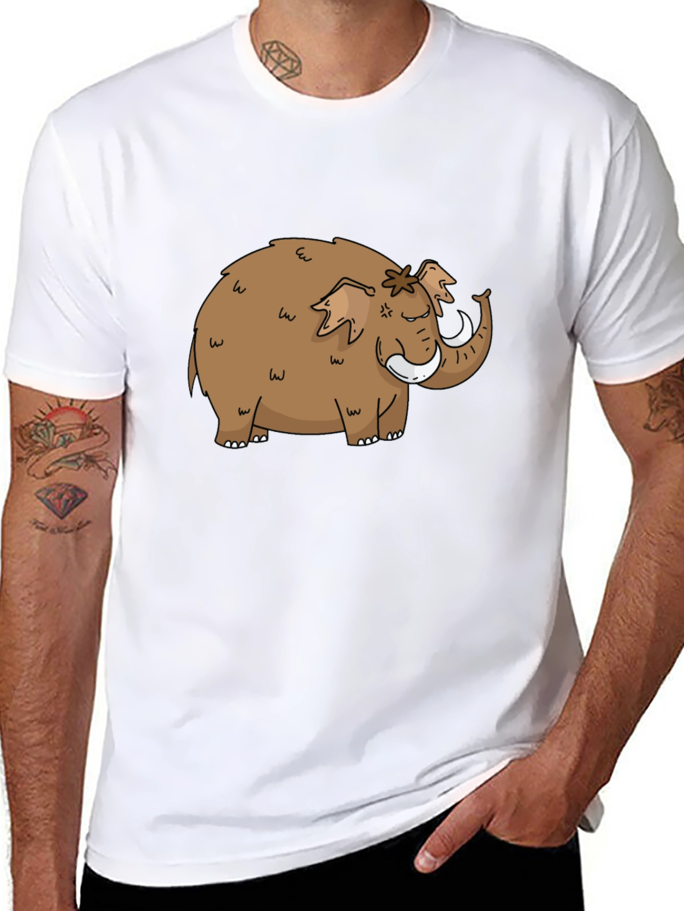 Mammoth Graphic Tee - Black Cotton T-Shirt