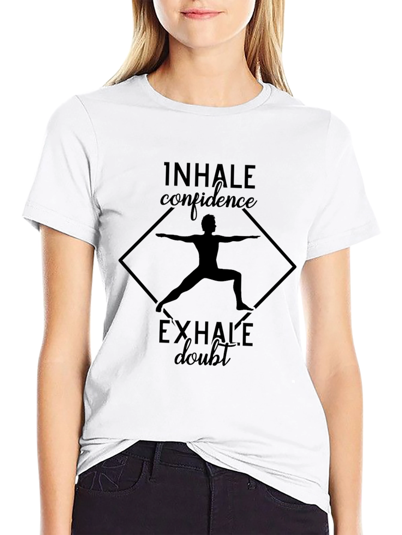 Inhale Confidence Exhale Doubt Yoga Graphic Tee