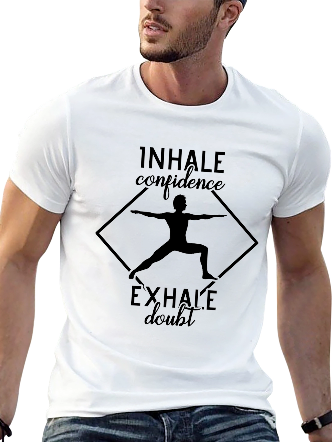 Inhale Confidence Exhale Doubt Yoga Graphic Tee