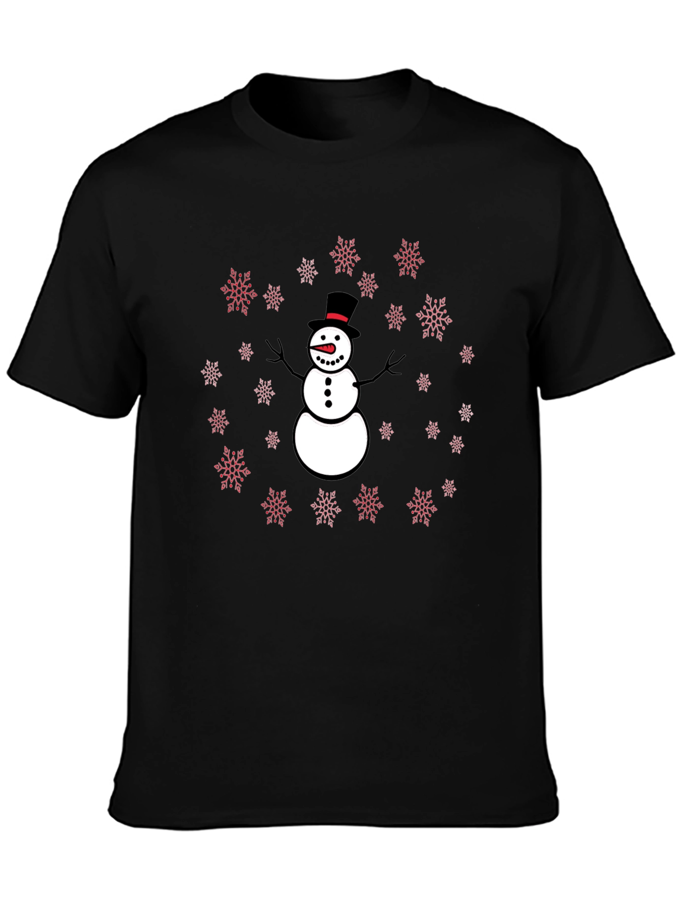 Snowman Snowflake Graphic Tee