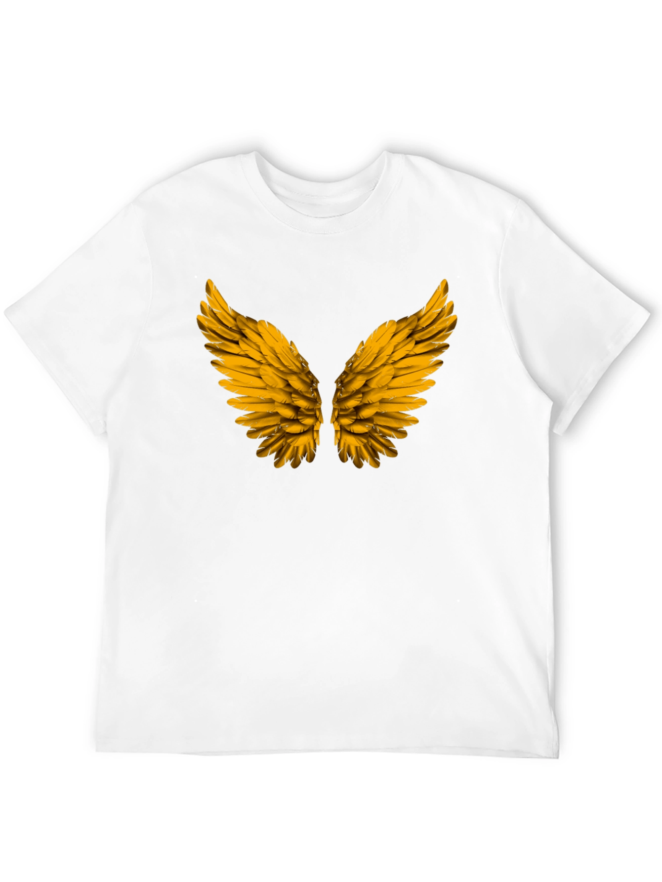 Golden Wings Graphic Black T-Shirt