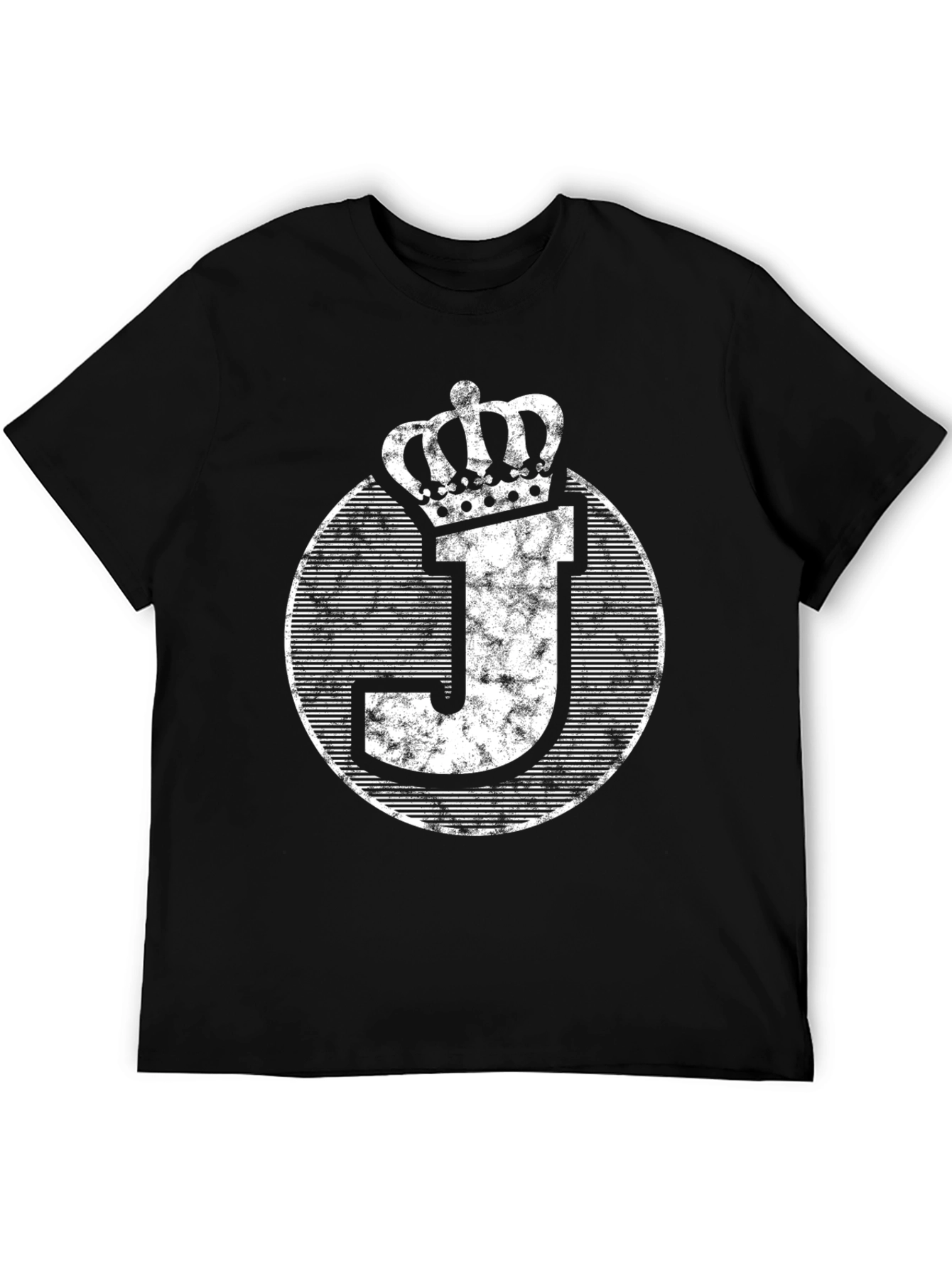 King J Graphic Tee - Black Cotton T-Shirt