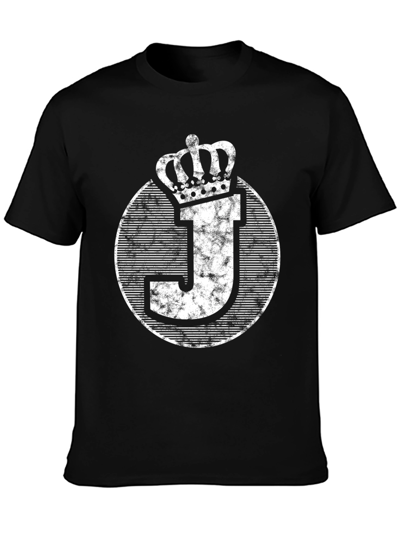 King J Graphic Tee - Black Cotton T-Shirt