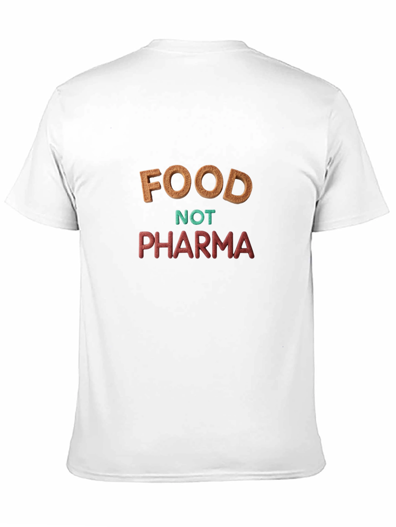 Food Not Pharma Black T-Shirt
