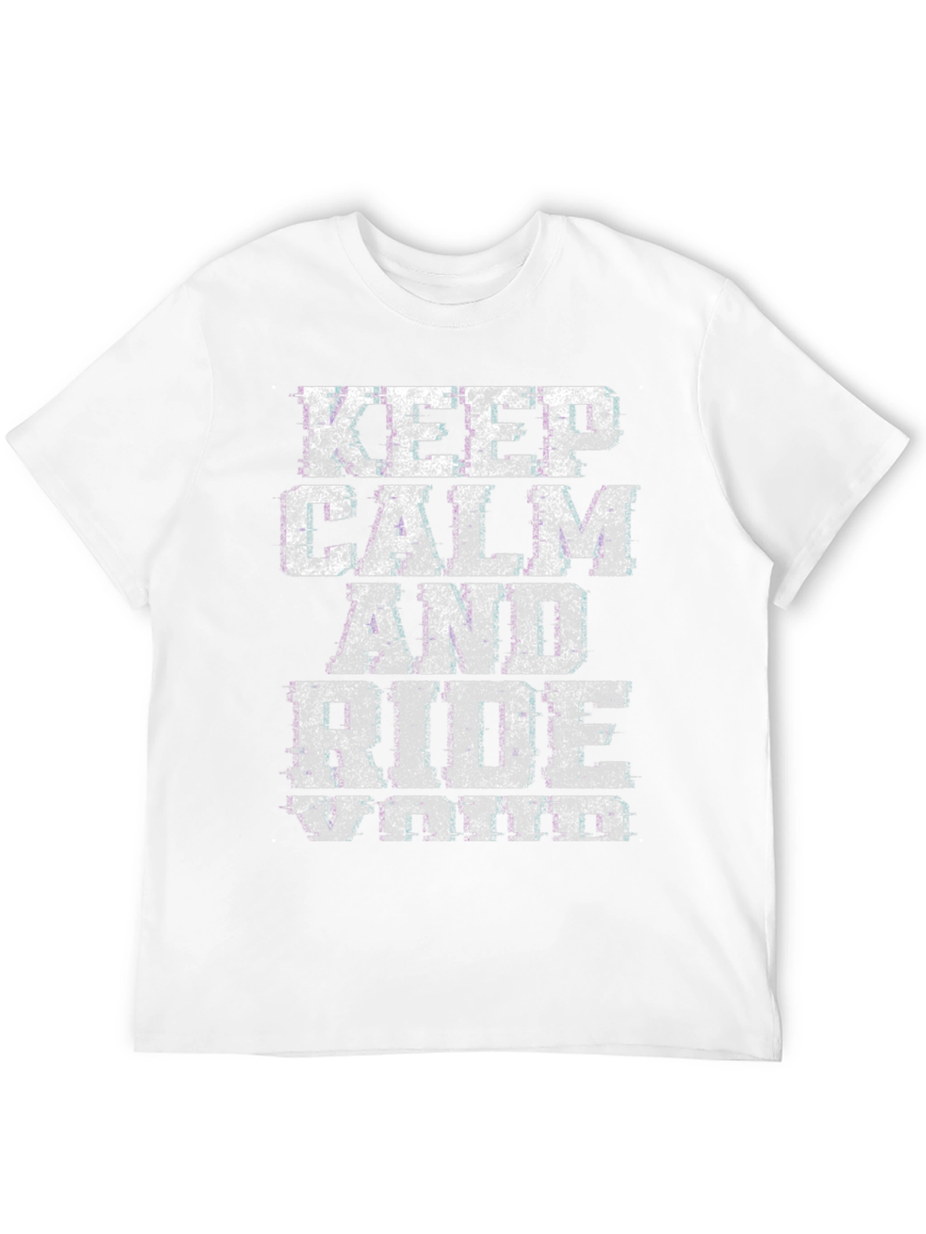 Keep Calm Ride Moto T-Shirt - Black Graphic Tee