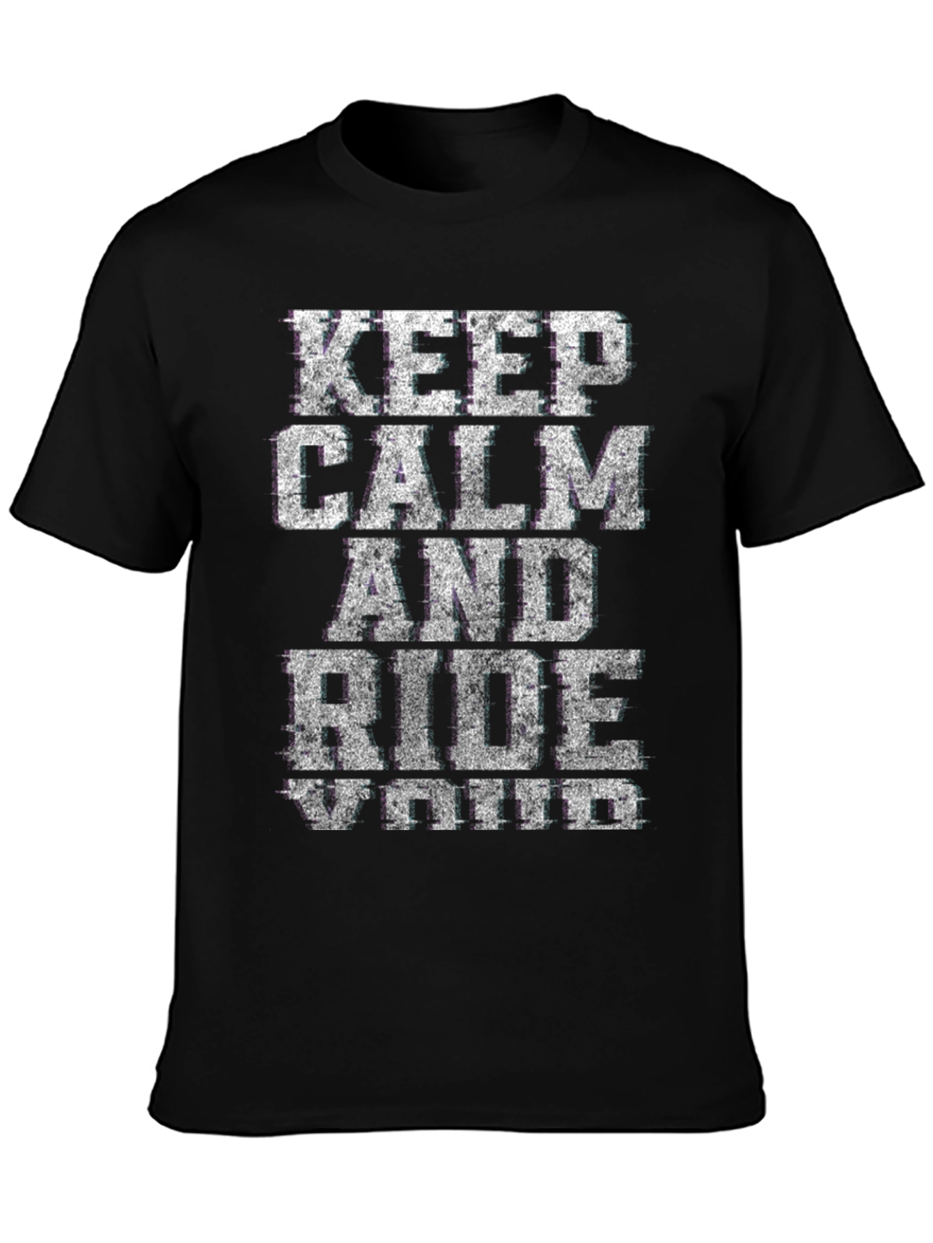 Keep Calm Ride Moto T-Shirt - Black Graphic Tee