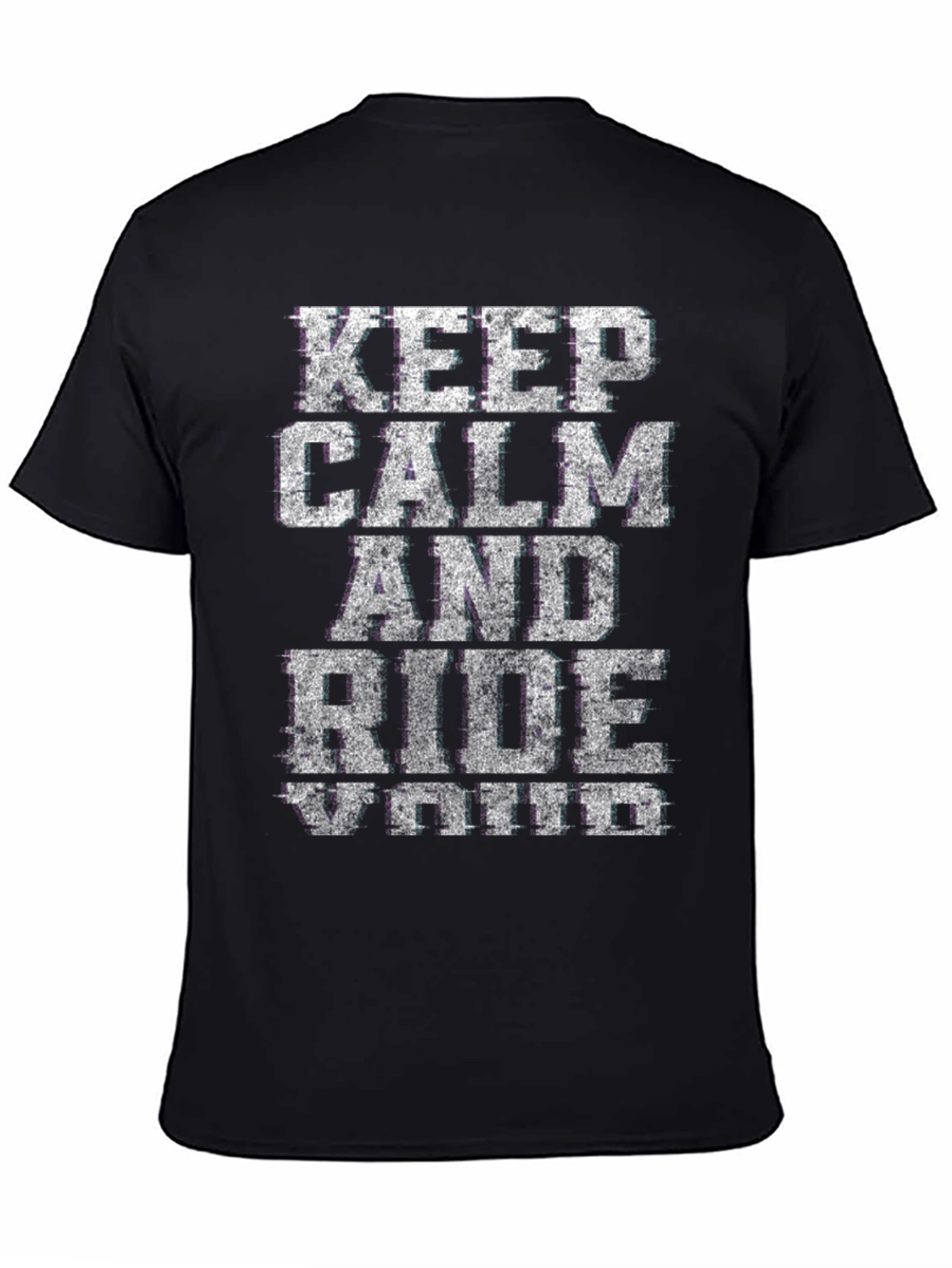 Keep Calm Ride Moto T-Shirt - Black Graphic Tee