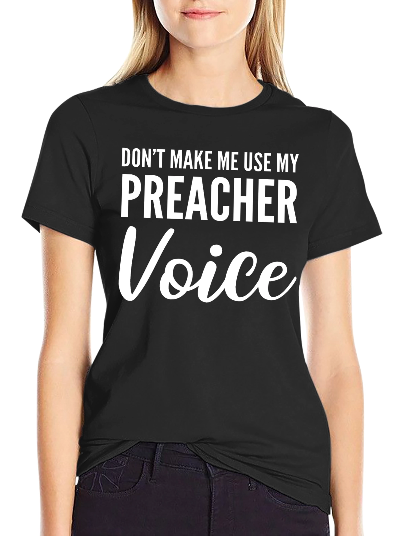 Preacher Voice T-Shirt - Funny Novelty Tee