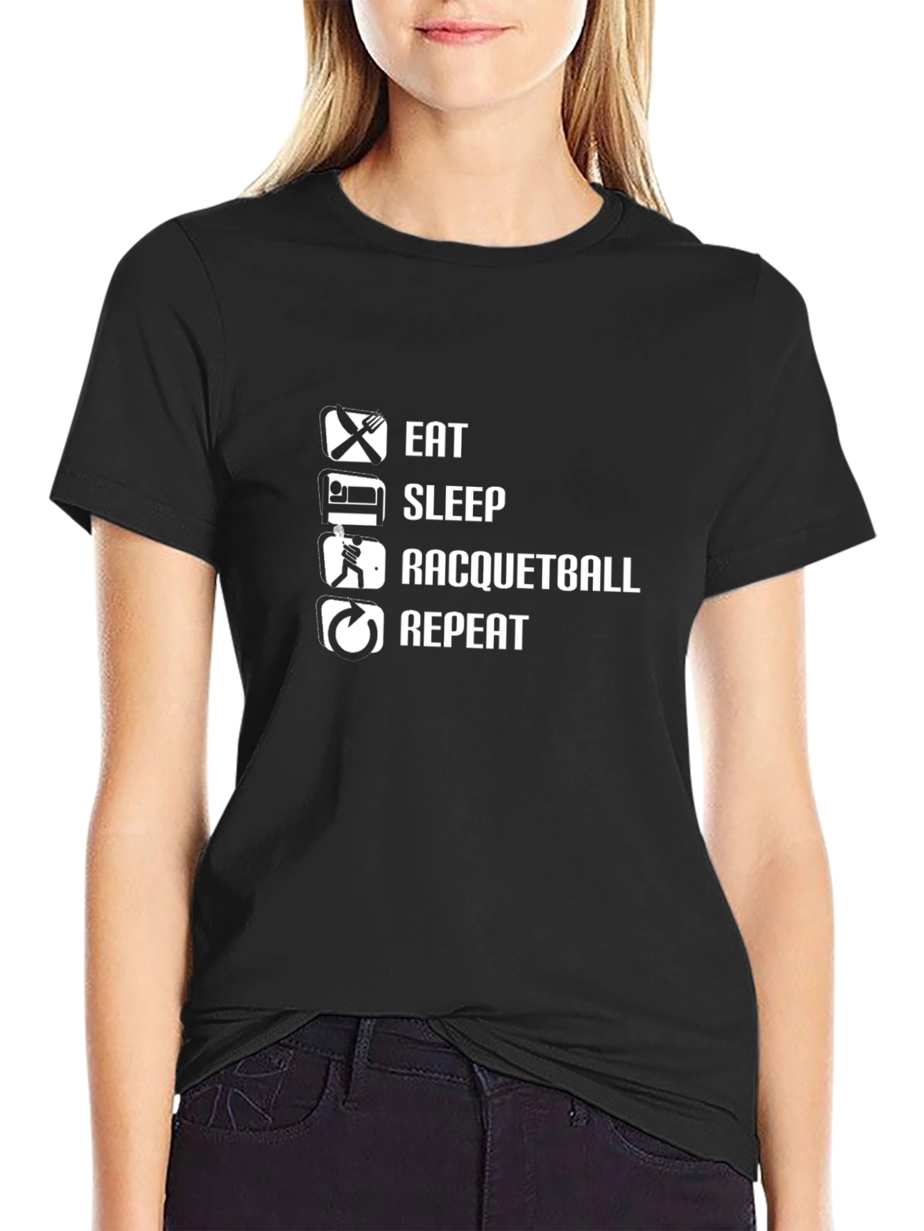 Eat Sleep Racquetball Repeat T-Shirt